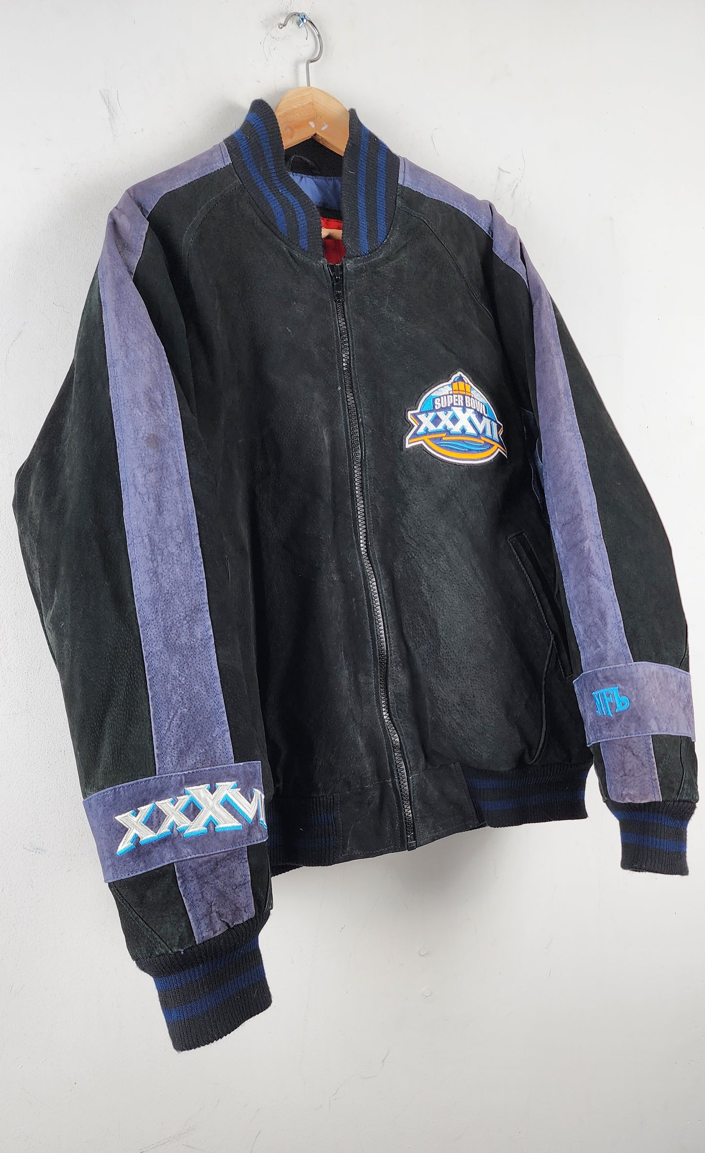 Vintage Super Bowl  XXXVII Leather Jacket