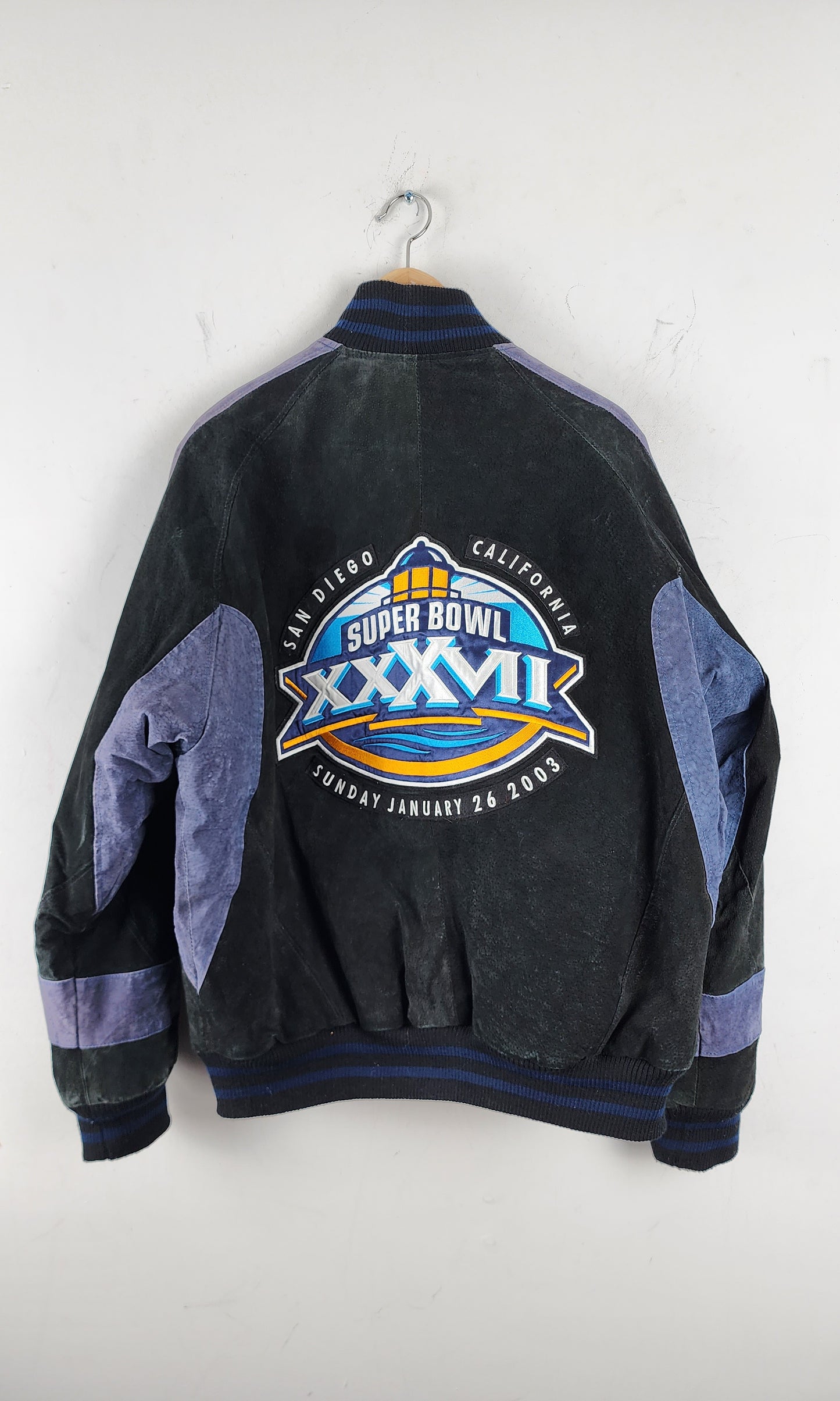 Vintage Super Bowl  XXXVII Leather Jacket