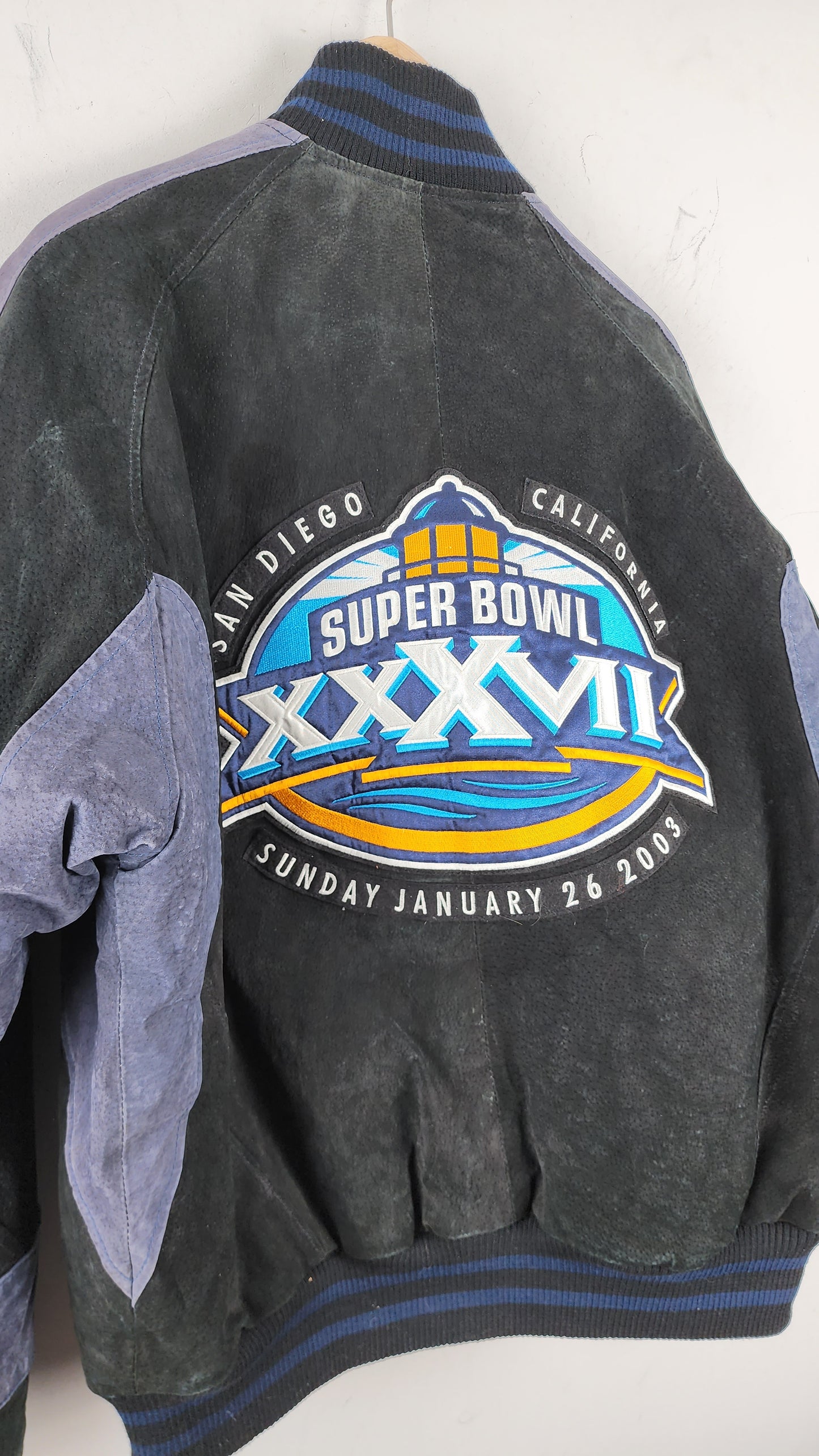 Vintage Super Bowl  XXXVII Leather Jacket