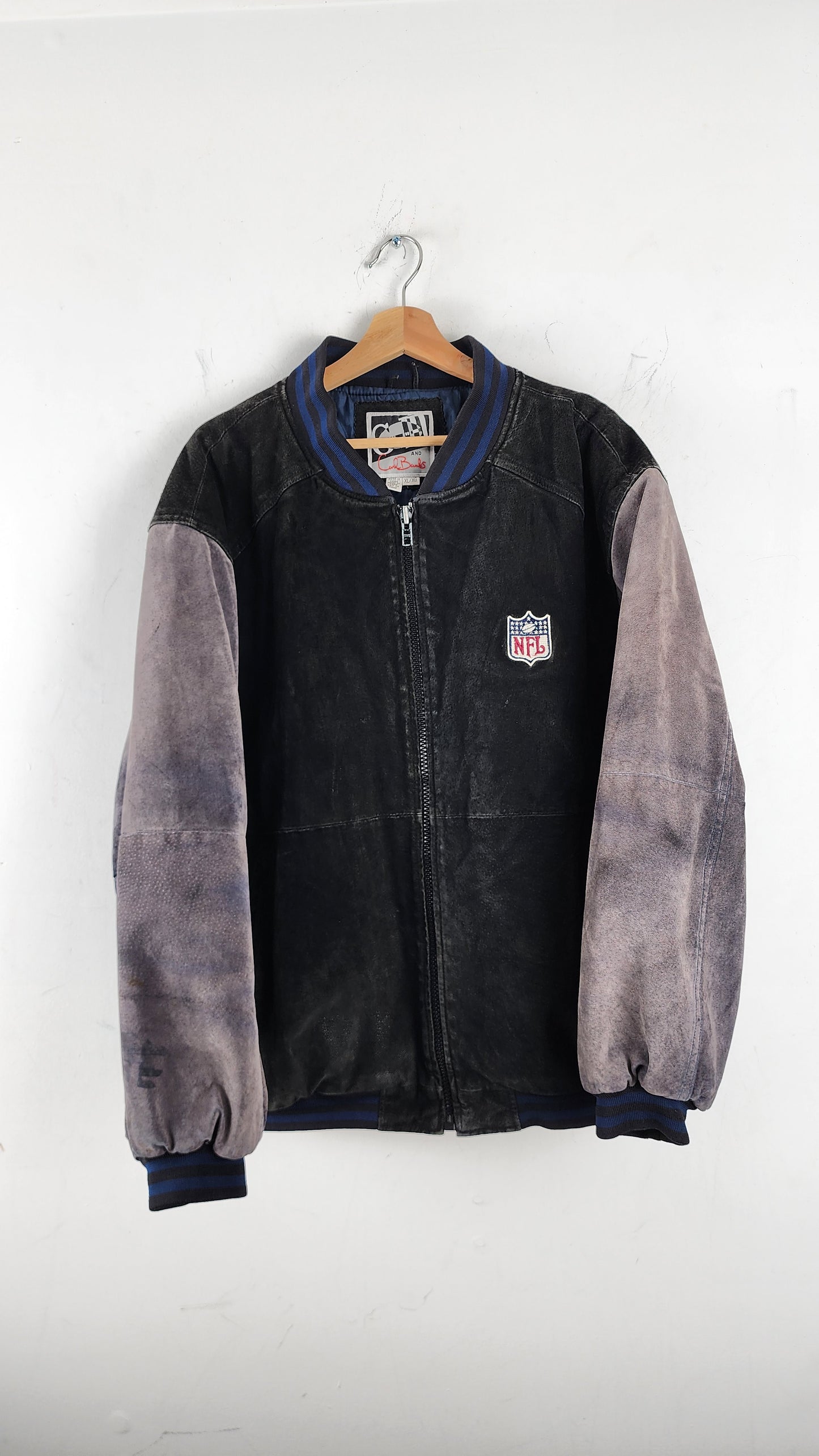 Vintage NFL G-III Carl Banks Leather Jacket