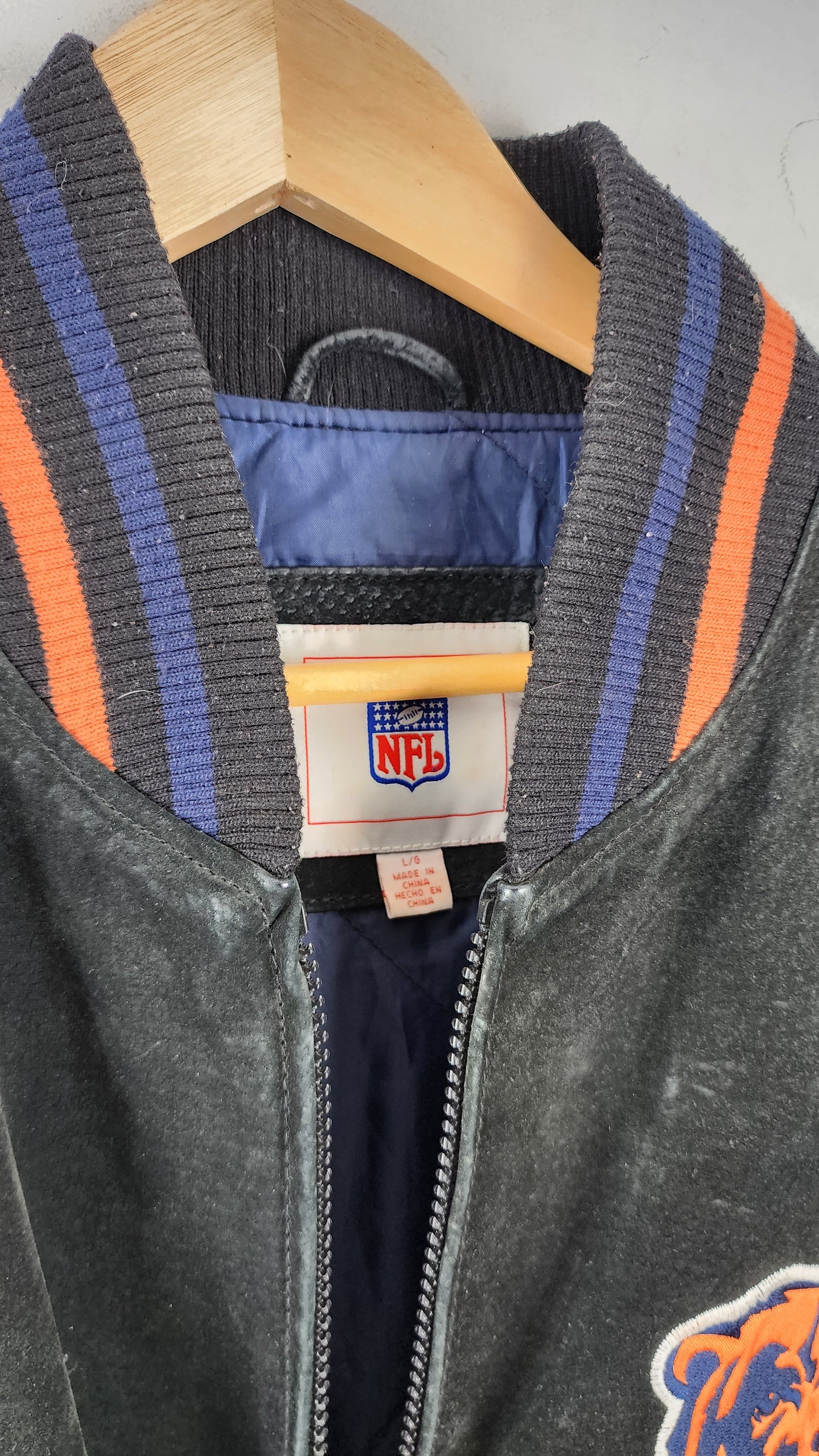 Vintage Chicago Bears NFL Leather Jacket