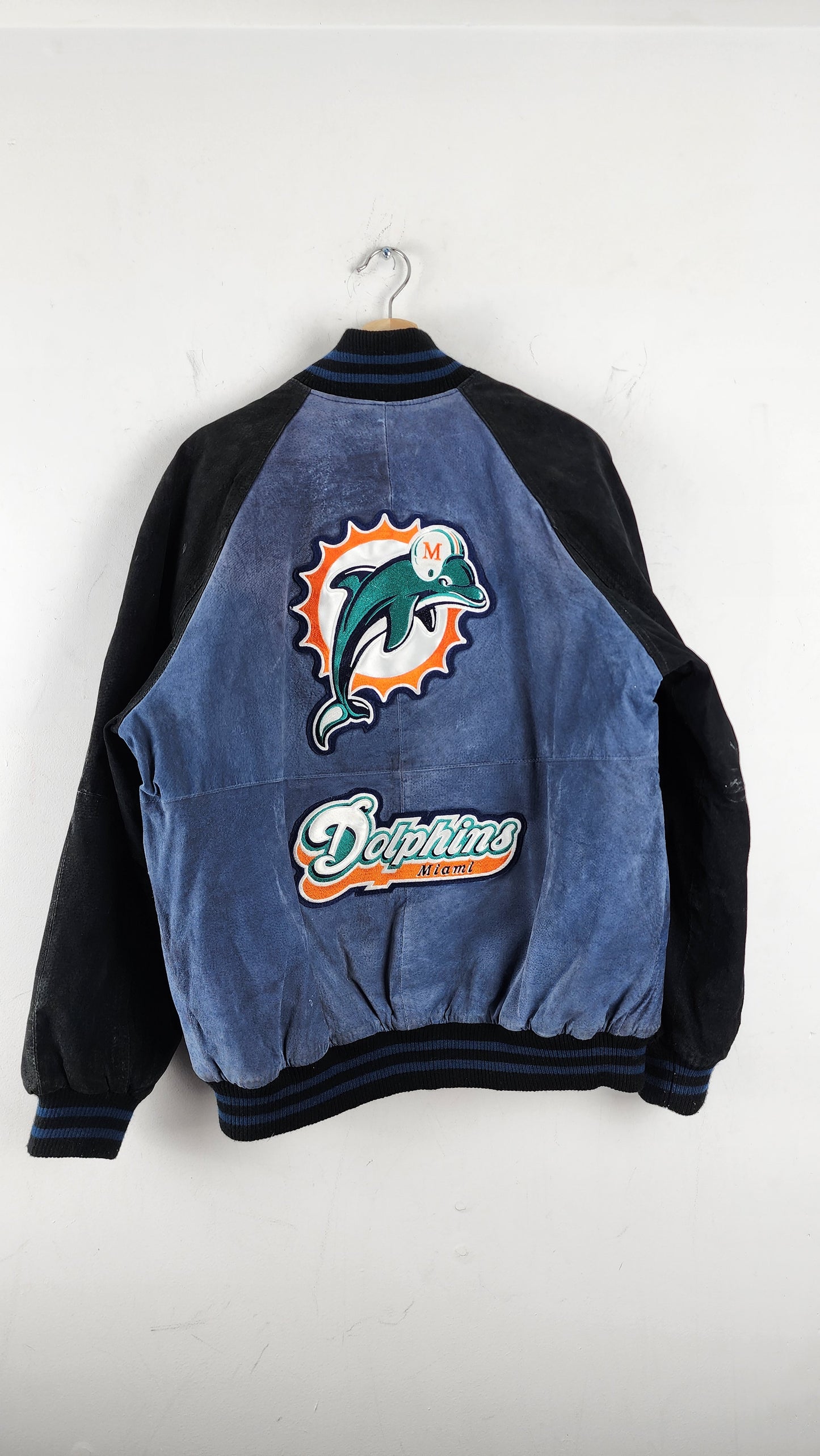 Vintage NFL Miami Dolphins Leather Jacket