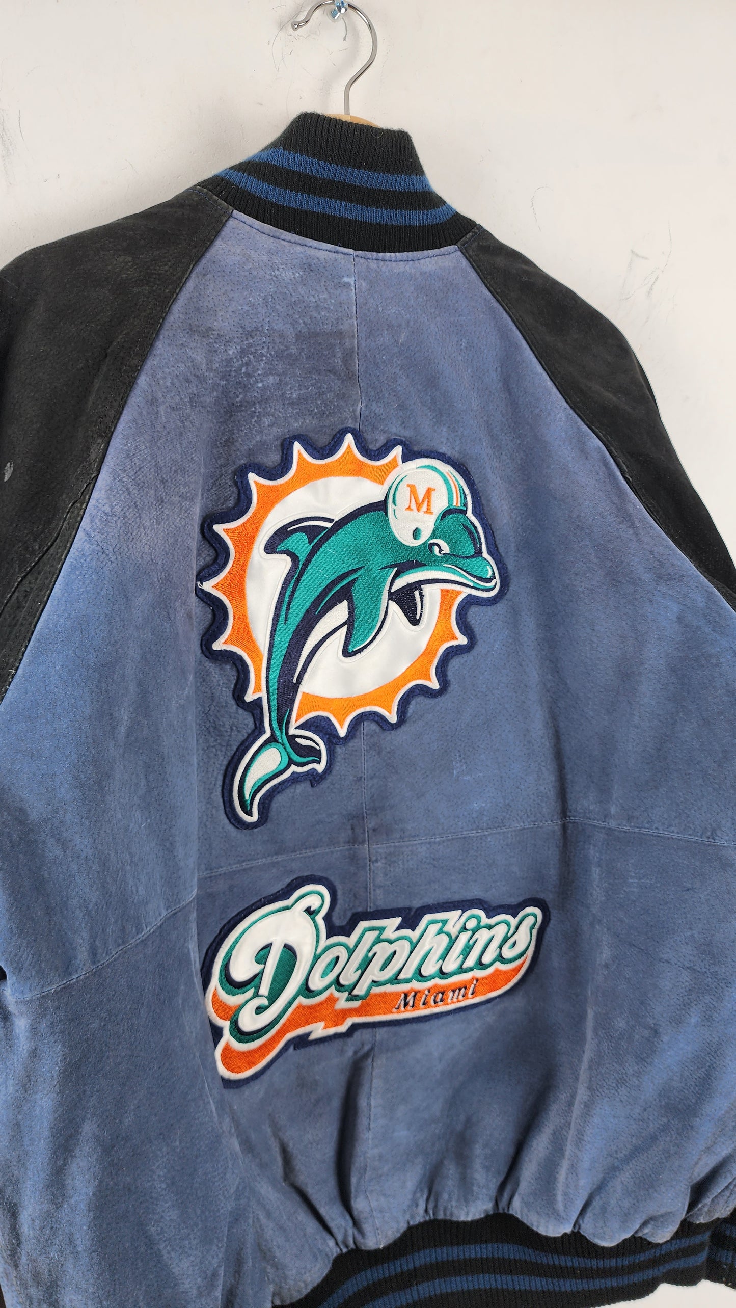 Vintage NFL Miami Dolphins Leather Jacket