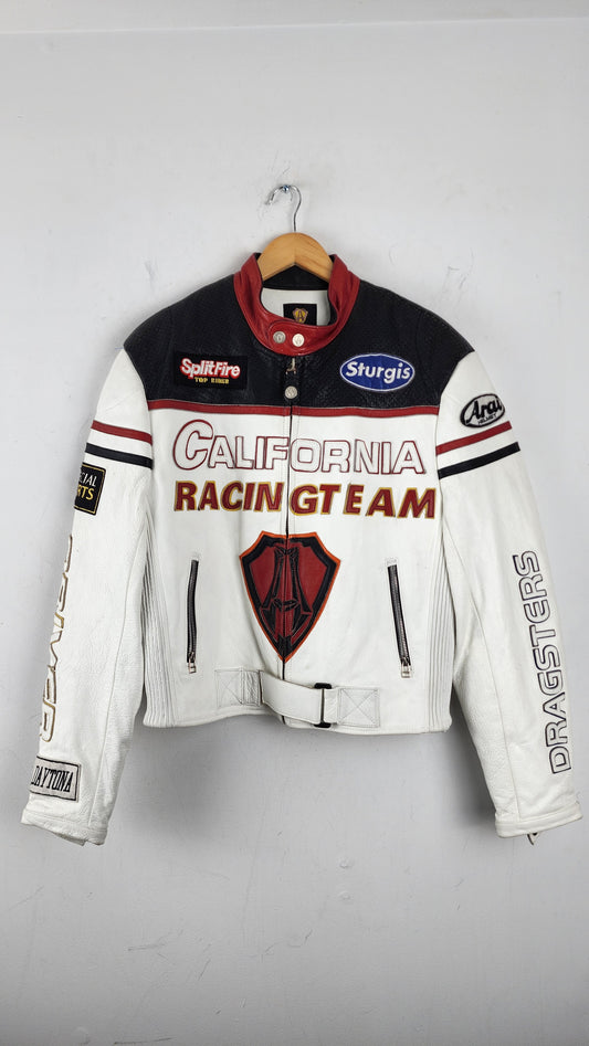 RARE Vintage Arlen Ness California Racing Team Leather Jacket