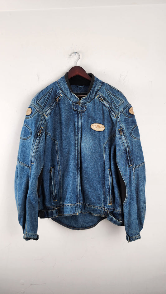 Vintage Cortech Denim Moto Jacket