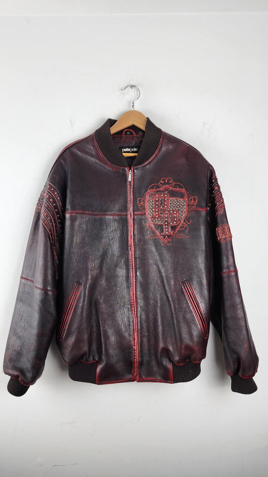 Vintage Pelle Pelle Marc Buchanan Encrusted Leather Jacket