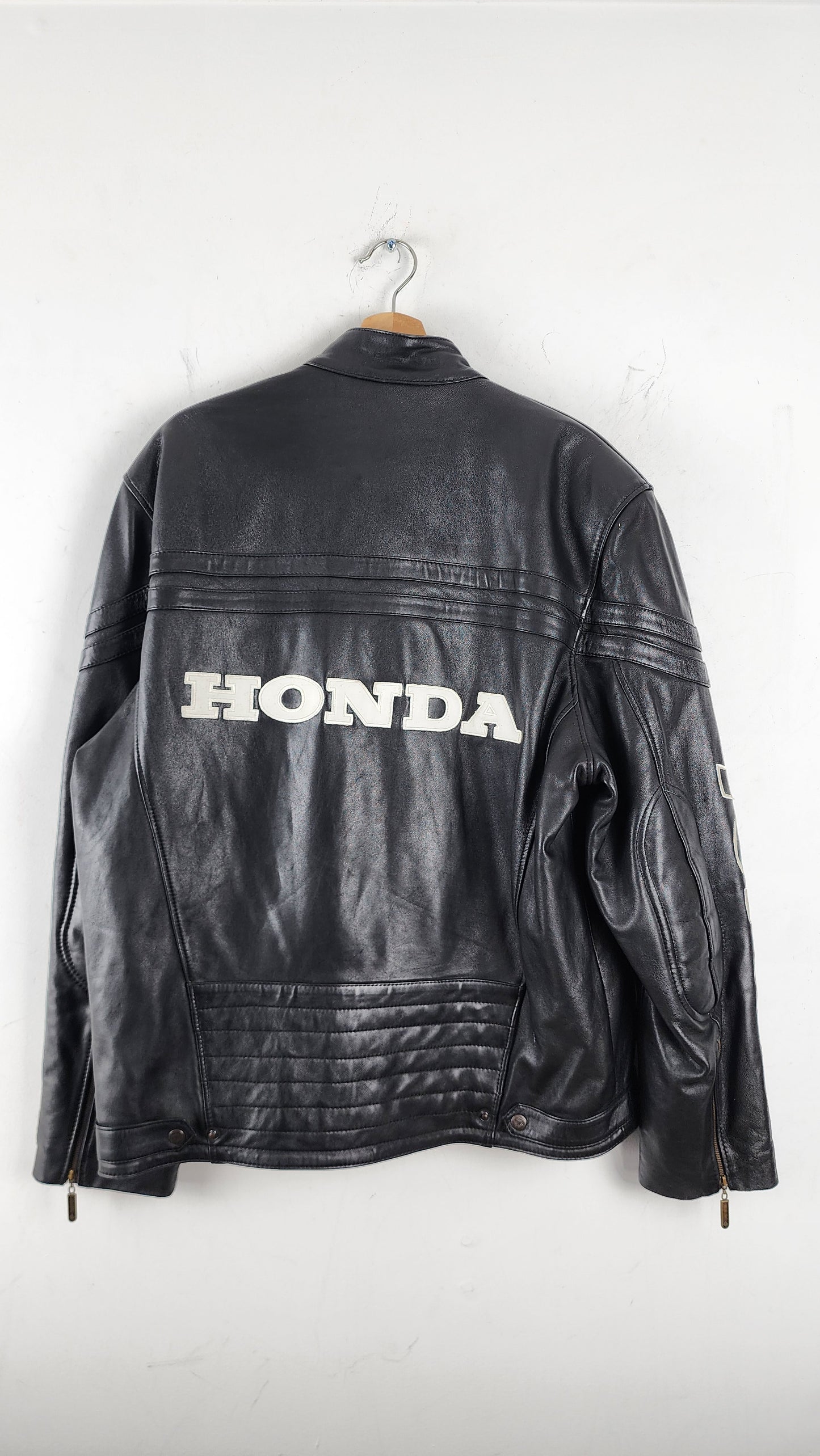 Vintage Repsol Honda Leather Moto Jacket