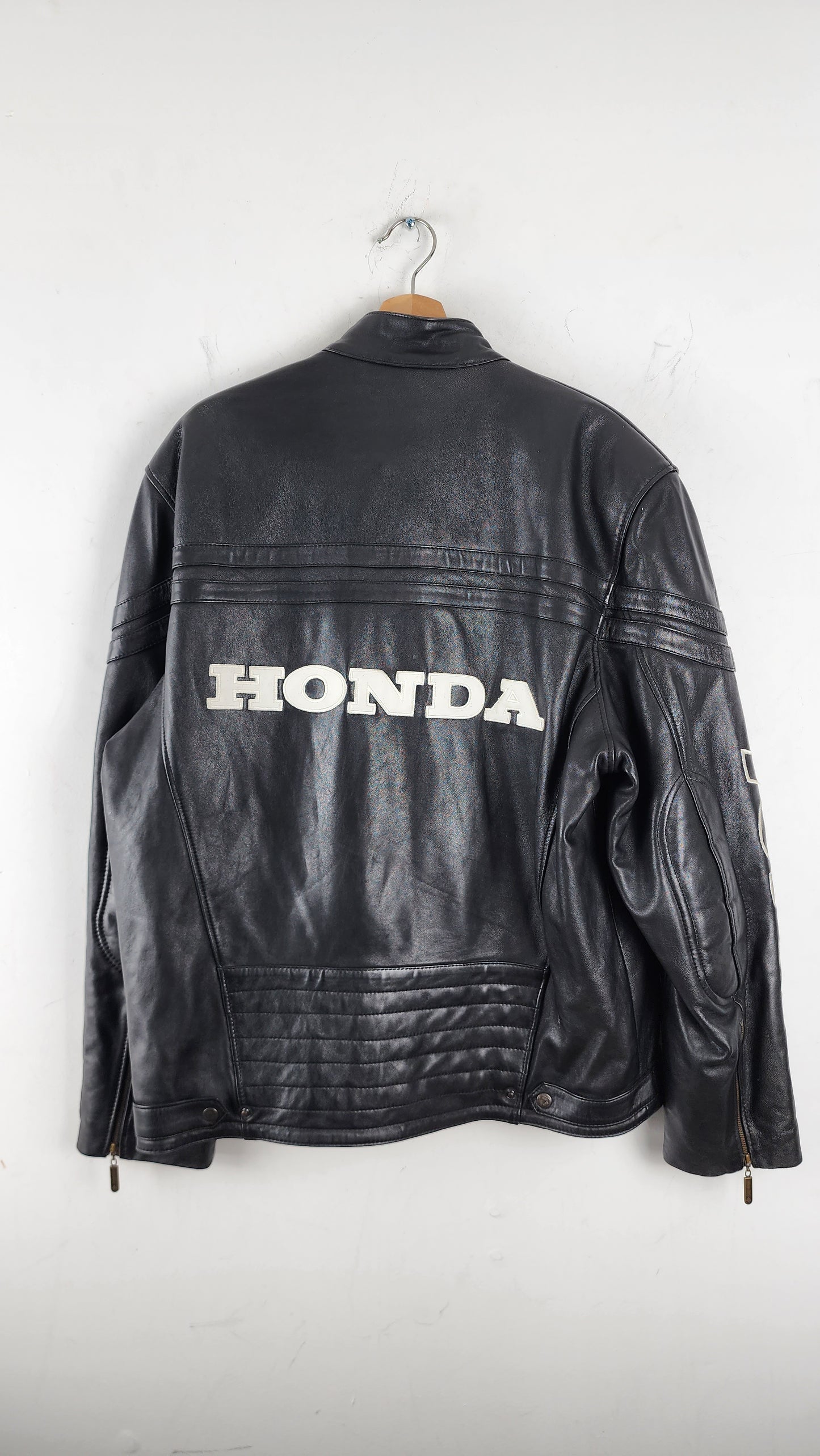 Vintage Repsol Honda Leather Moto Jacket