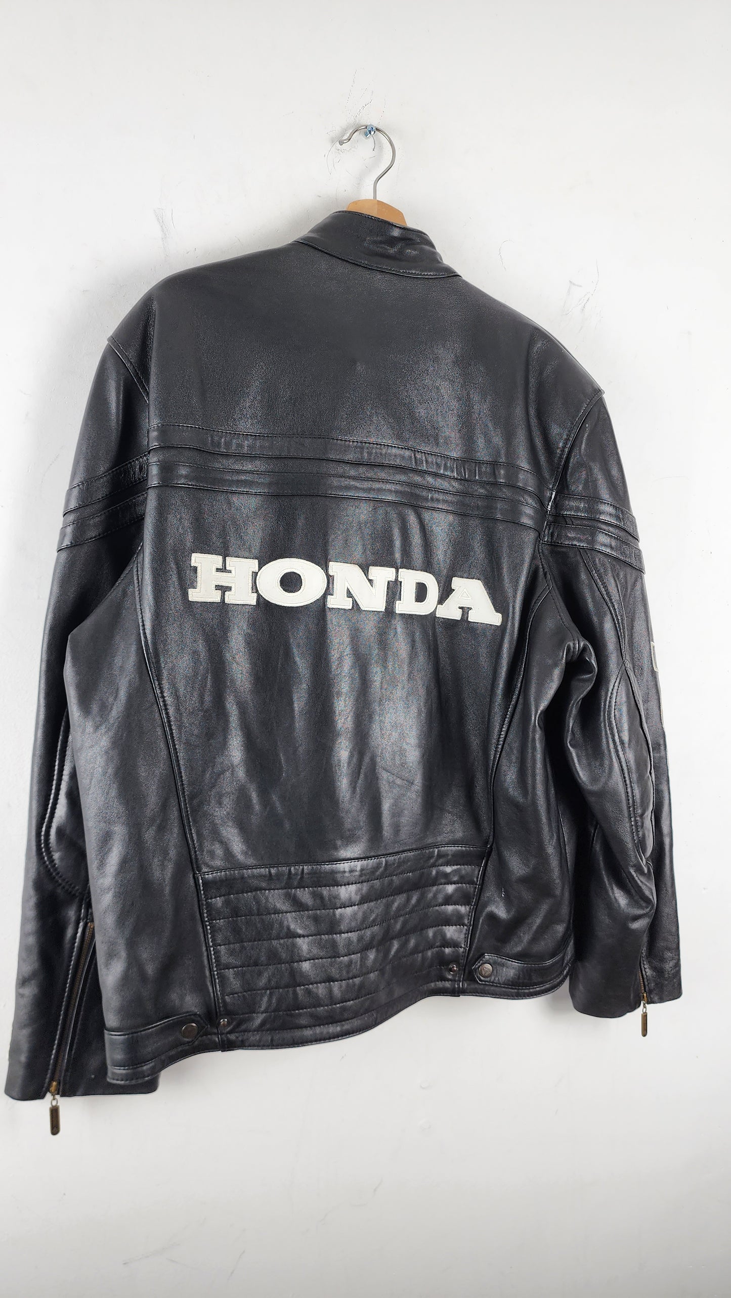 Vintage Repsol Honda Leather Moto Jacket