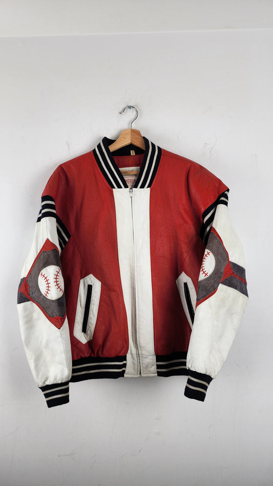 Vintage 90s WHEREMI Michael Hoban Leather Jacket