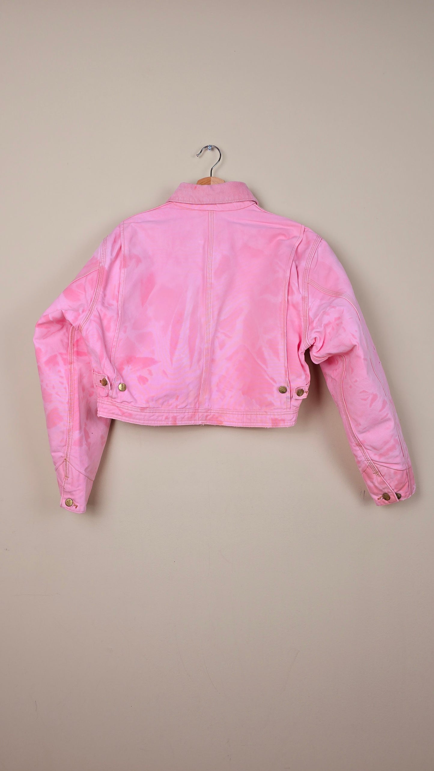 Vintage Carhartt X NY Yankees Cropped Jacket | Camo Pink - Size S (001)