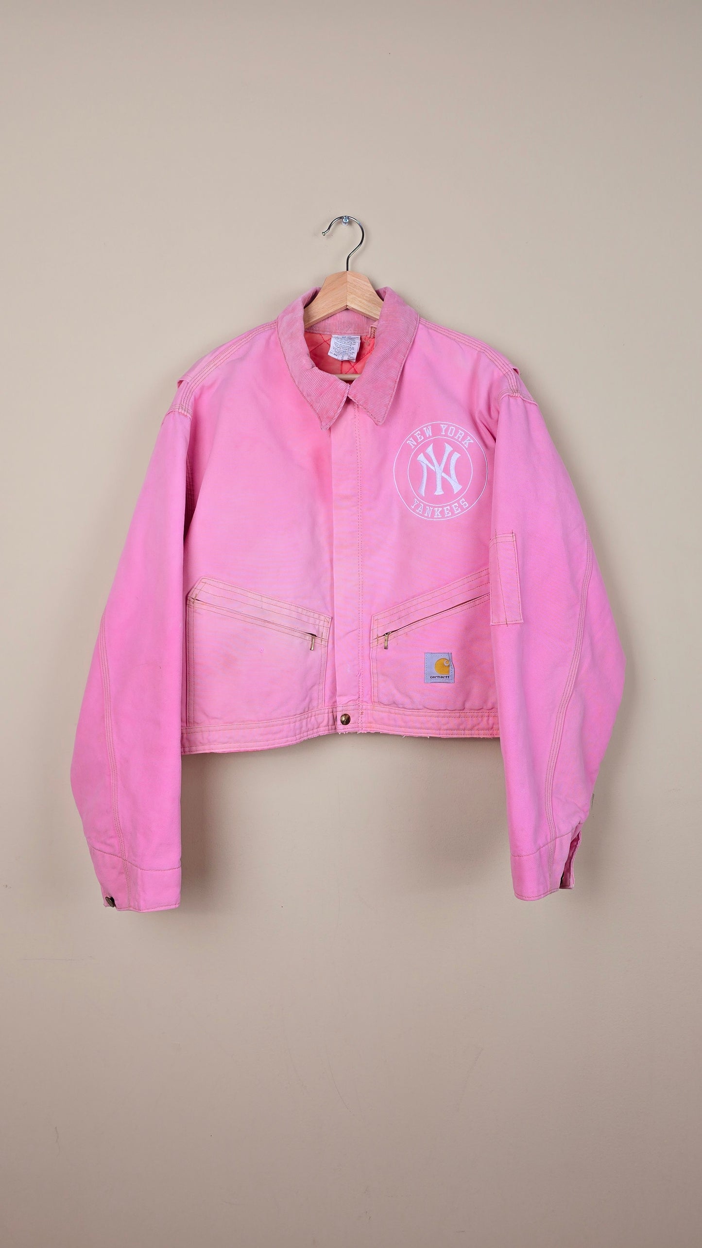 Vintage Carhartt X NY Yankees Jacket | Pink - Size L (002)