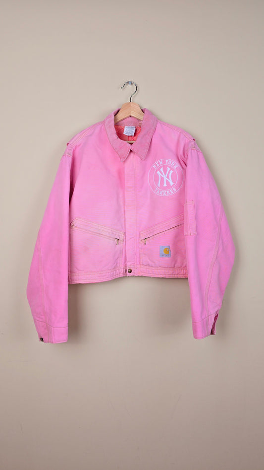 Vintage Carhartt X NY Yankees Jacket | Pink - Size L (002)