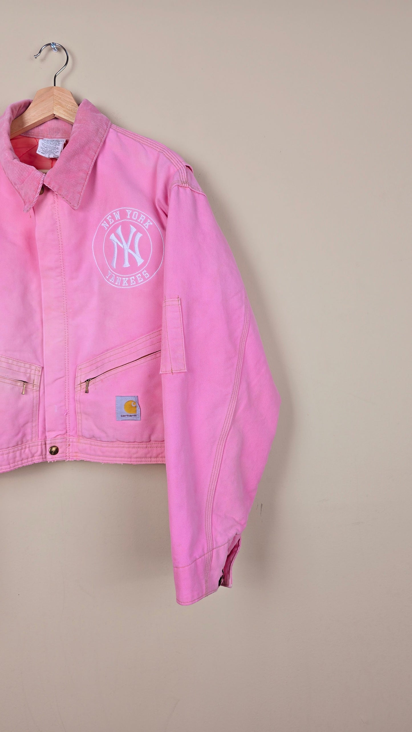 Vintage Carhartt X NY Yankees Jacket | Pink - Size L (002)