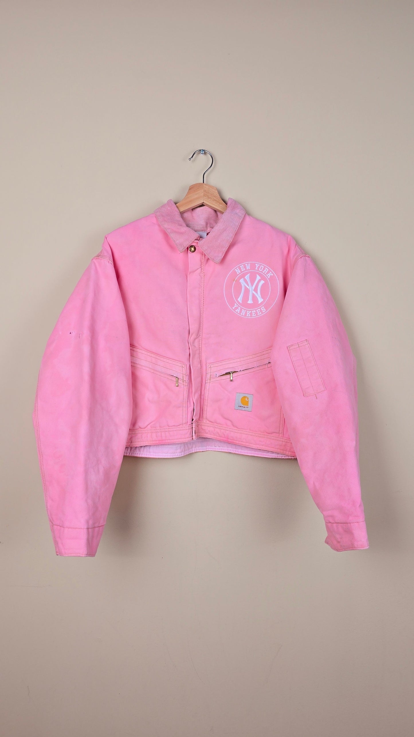 Vintage Carhartt X NY Yankees Jacket | Pink - Size M (003)