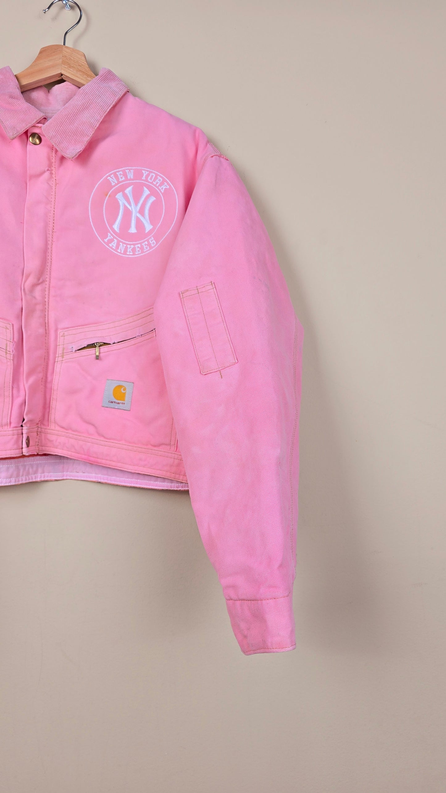 Vintage Carhartt X NY Yankees Jacket | Pink - Size M (003)
