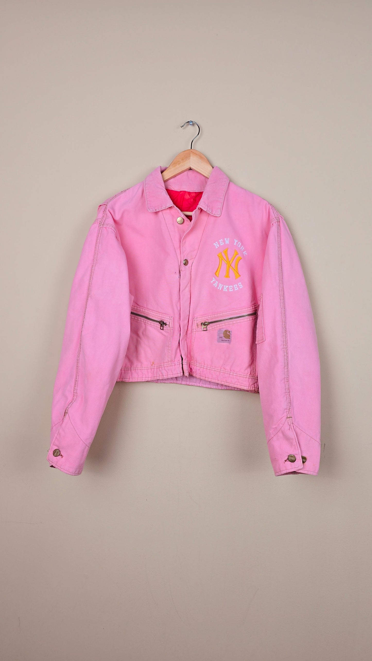 Vintage Carhartt X NY Yankees Jacket | Pink - Size S (004)