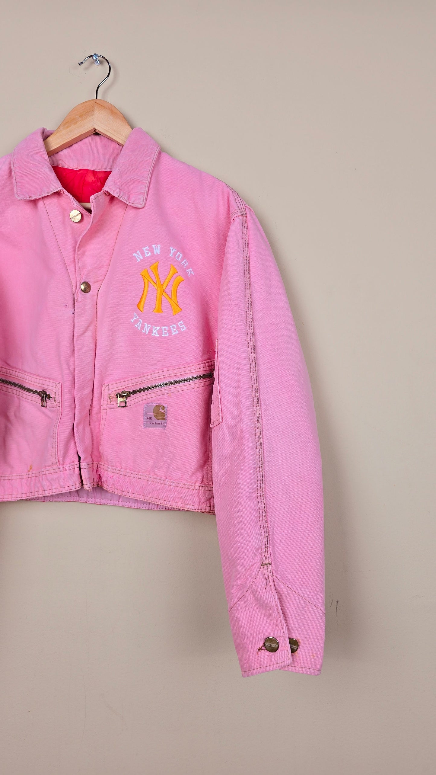 Vintage Carhartt X NY Yankees Jacket | Pink - Size S (004)