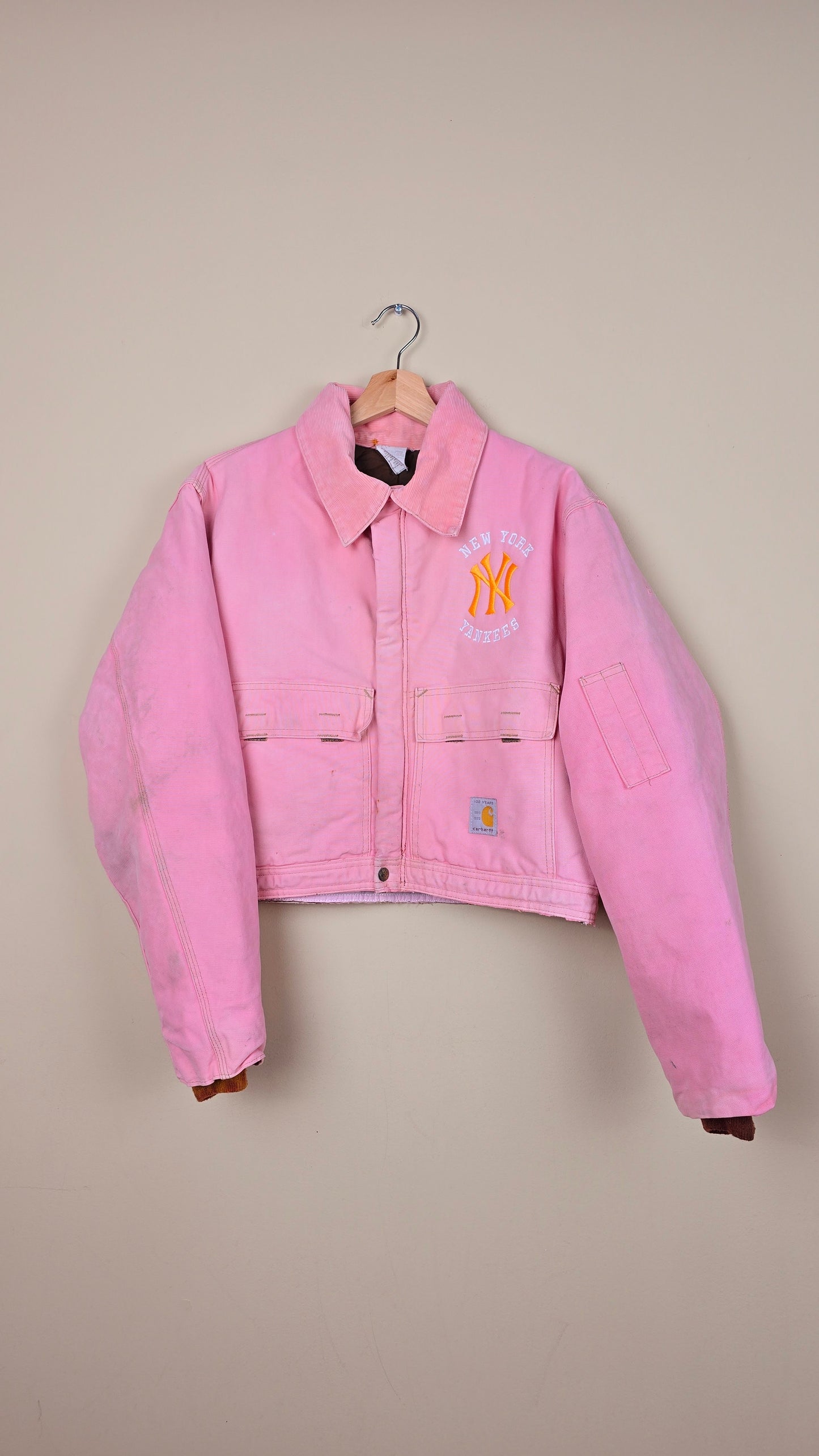 Vintage Carhartt X NY Yankees Jacket | Pink - Size M (005)