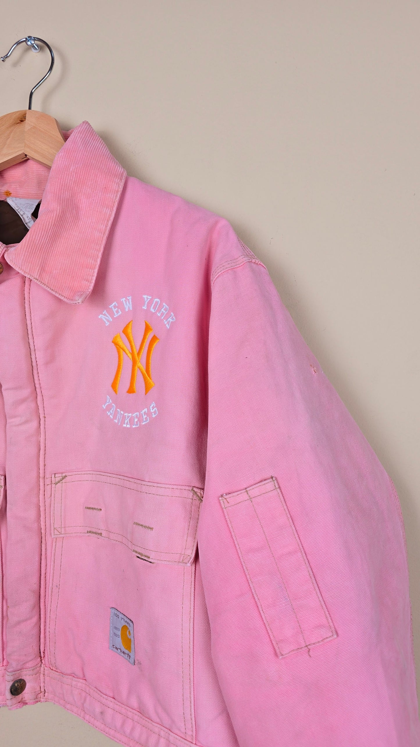 Vintage Carhartt X NY Yankees Jacket | Pink - Size M (005)