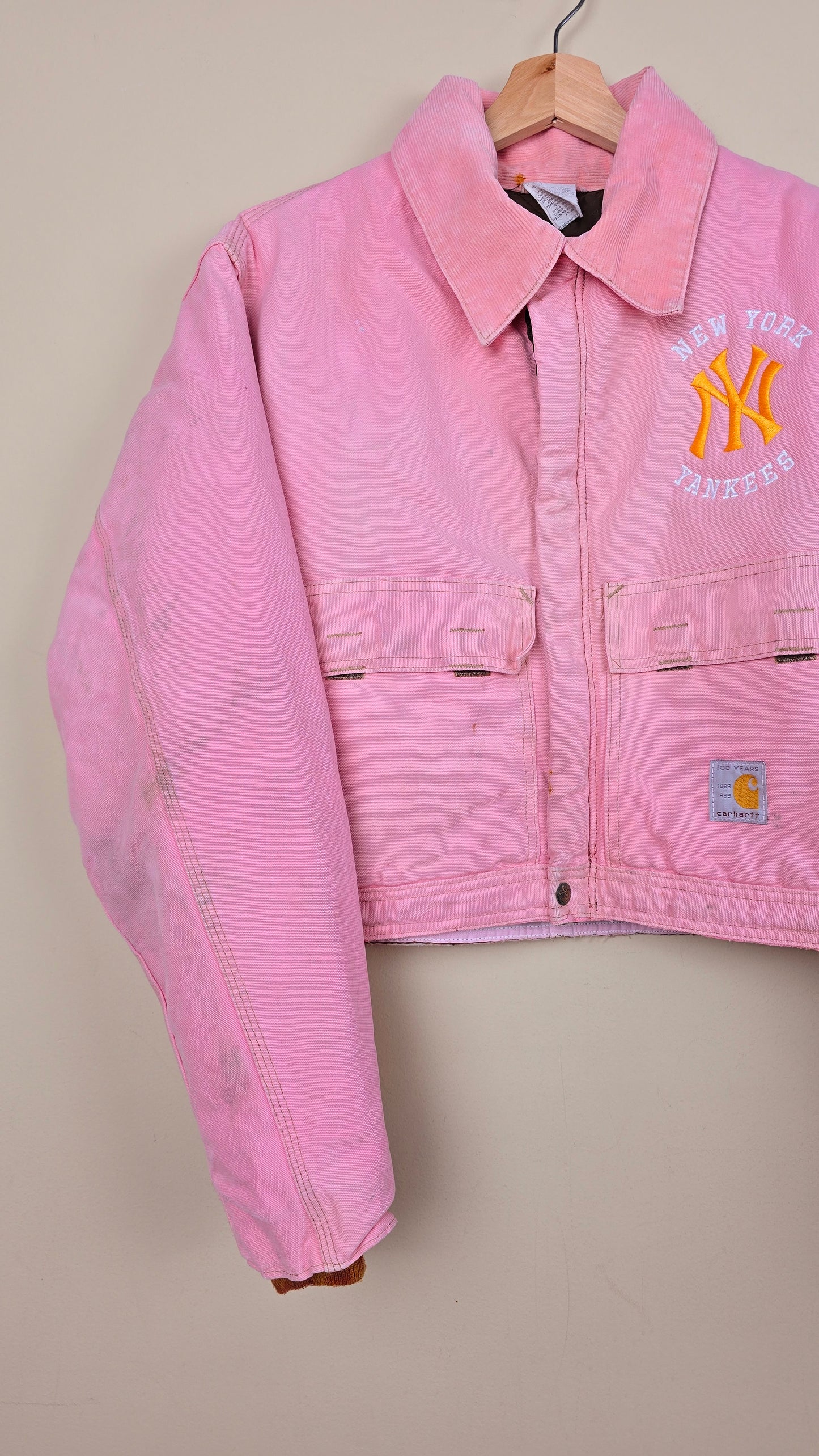 Vintage Carhartt X NY Yankees Jacket | Pink - Size M (005)
