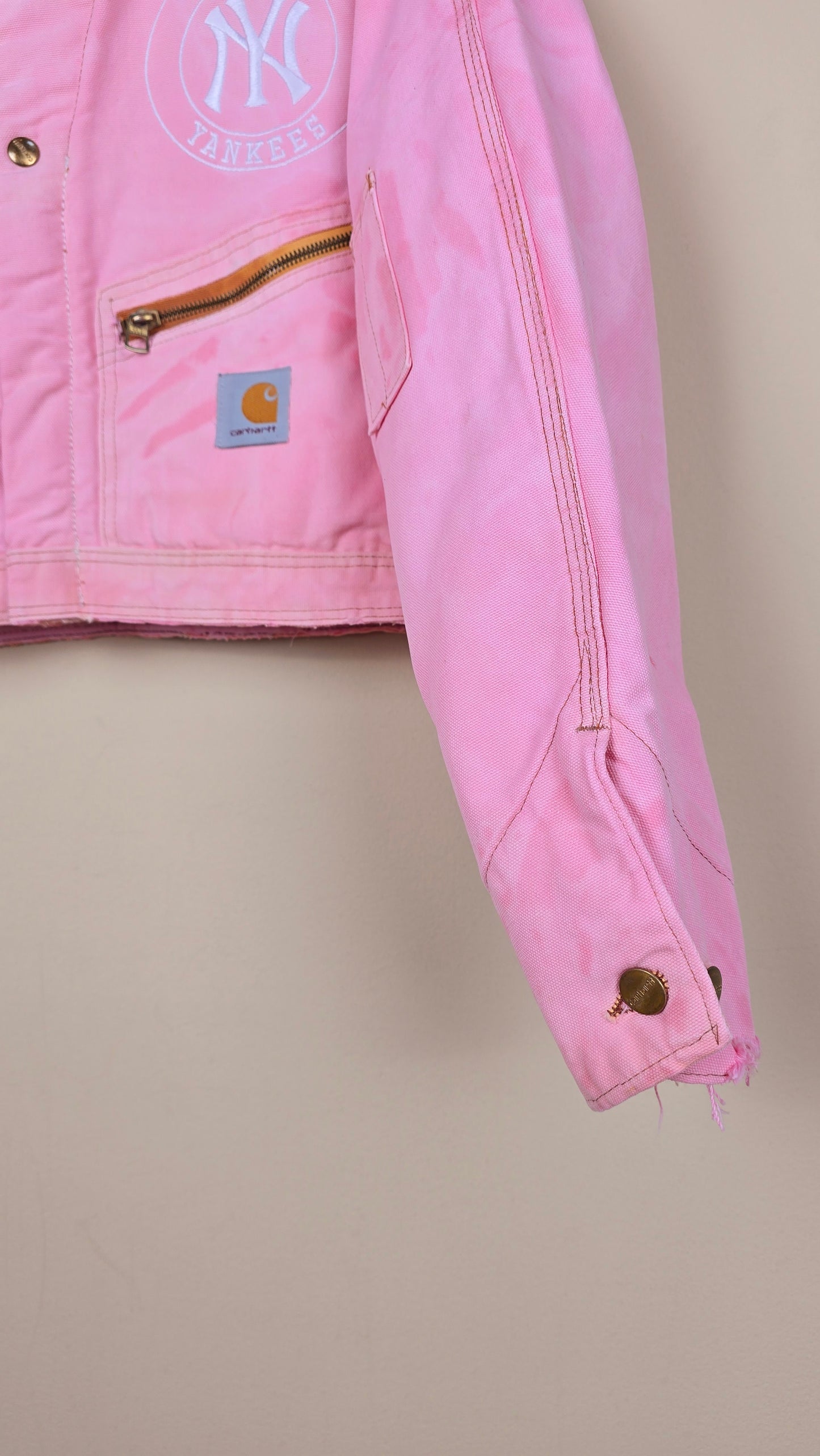 Vintage Carhartt X NY Yankees Jacket | Pink - Size S (006)