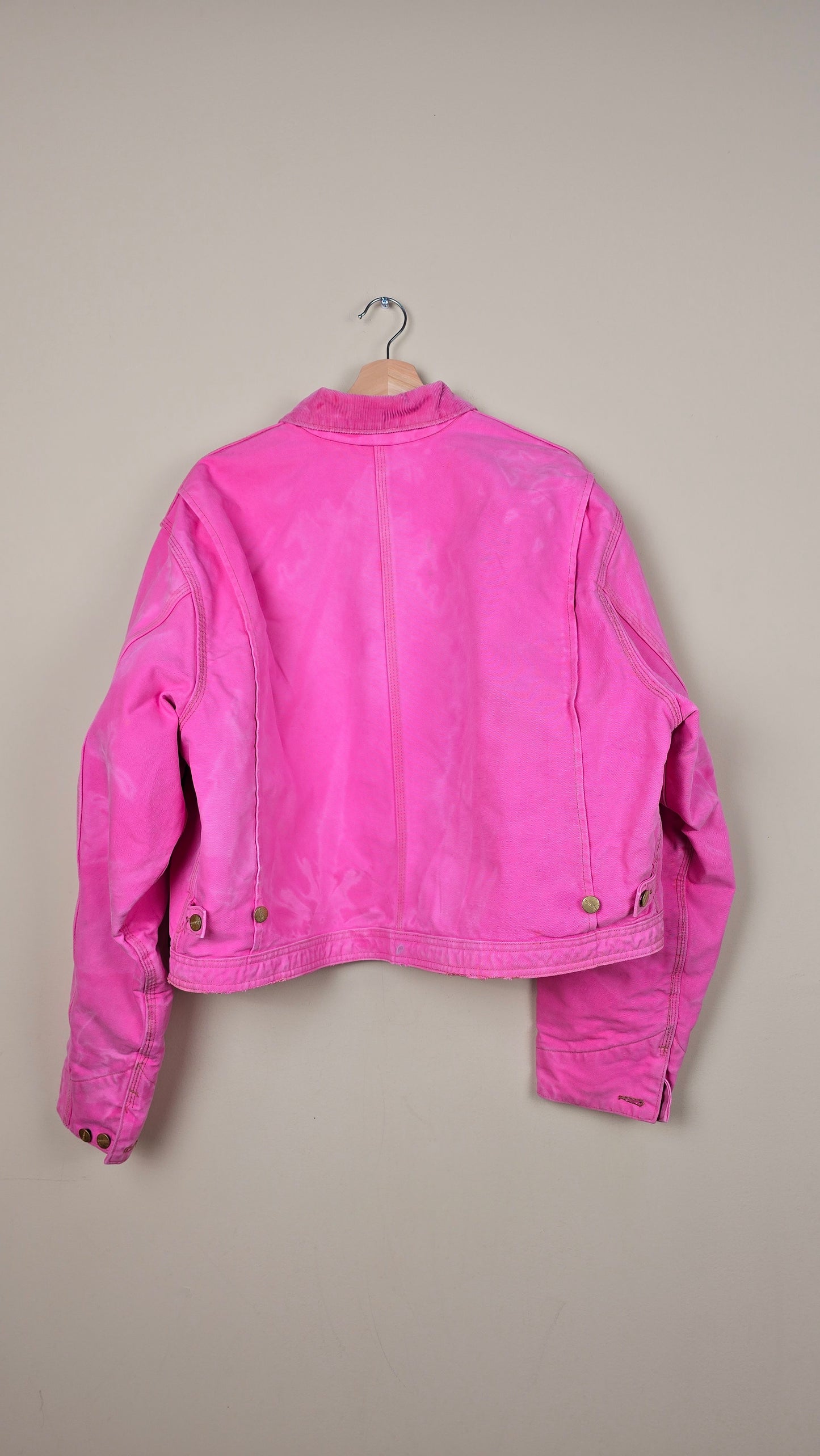 Vintage Carhartt X NY Yankees Cropped Jacket | Pink - Size 2xL (012)