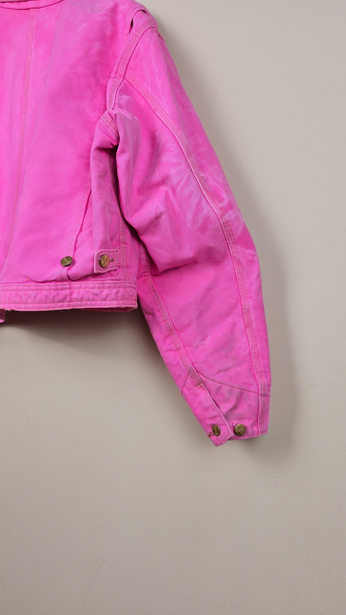 Vintage Carhartt X NY Yankees Cropped Jacket | Pink - Size 2xL (012)