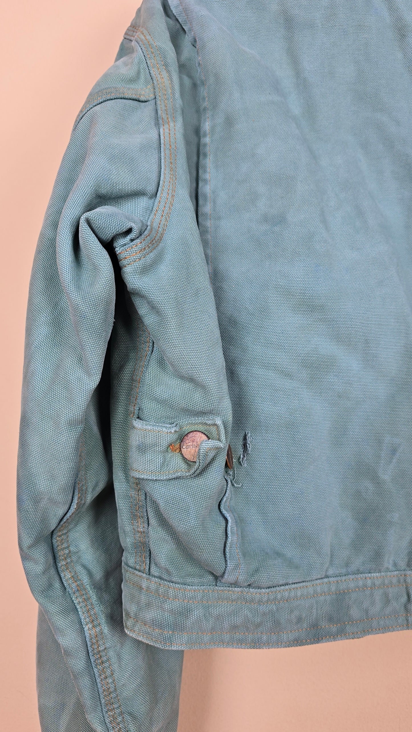 Vintage Carhartt X NY Yankees Cropped Jacket | Teal - Size M (016)