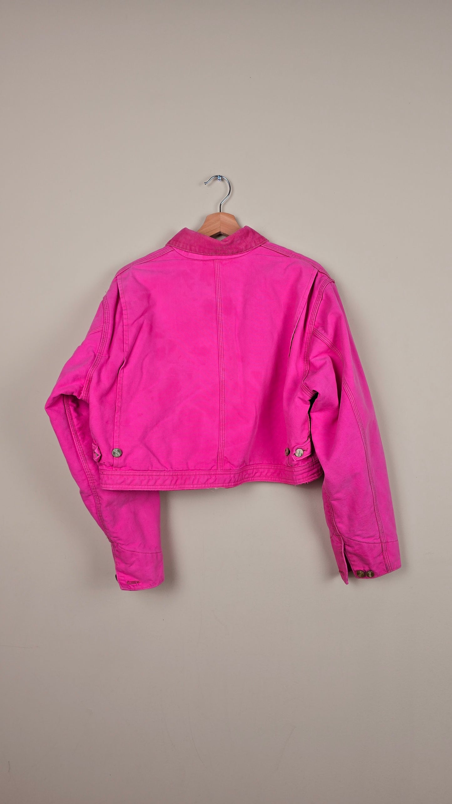 Vintage Carhartt X NY Yankees Cropped Jacket | Pink - Size M (020)