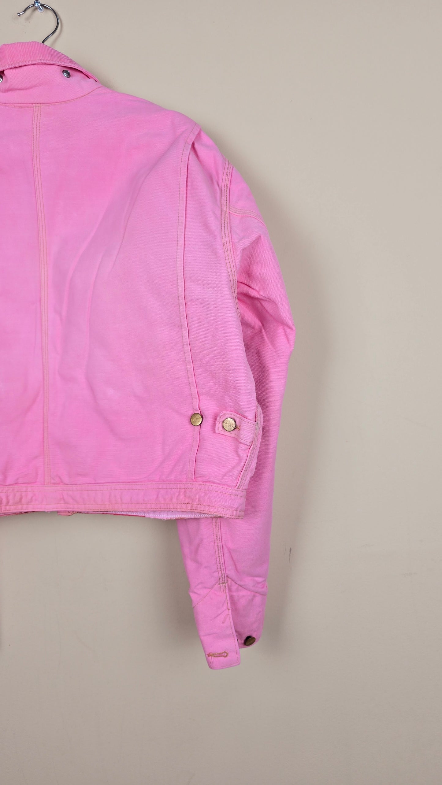 Vintage Carhartt X NY Yankees Cropped Jacket | Pink - Size xL (024)
