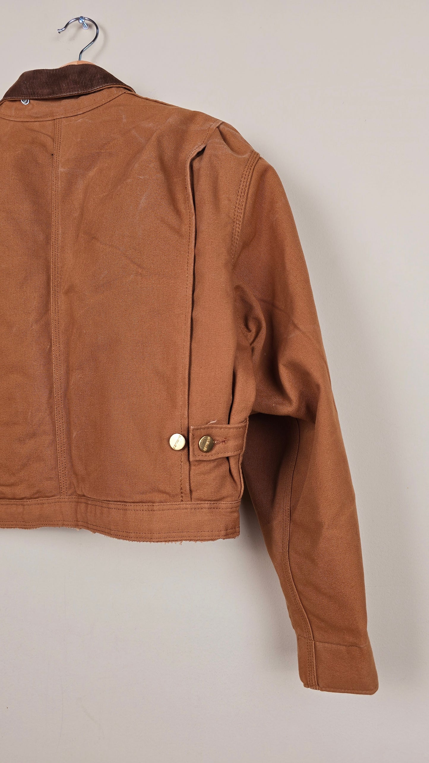 Vintage Carhartt X NY Yankees Cropped Jacket | Brown - Size M (027)