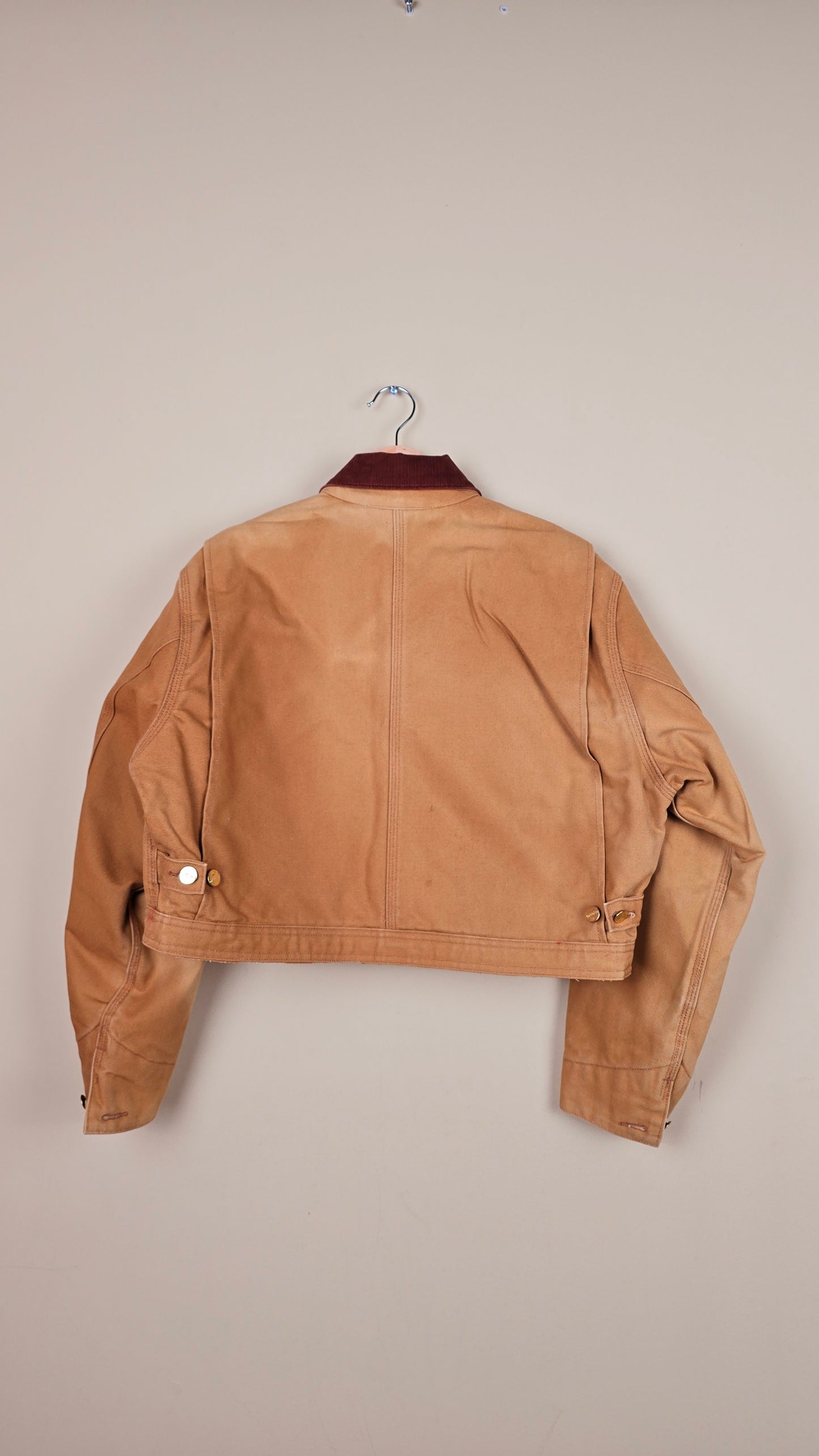 Vintage Carhartt X NY Yankees Cropped Jacket | Brown - Size M (028)