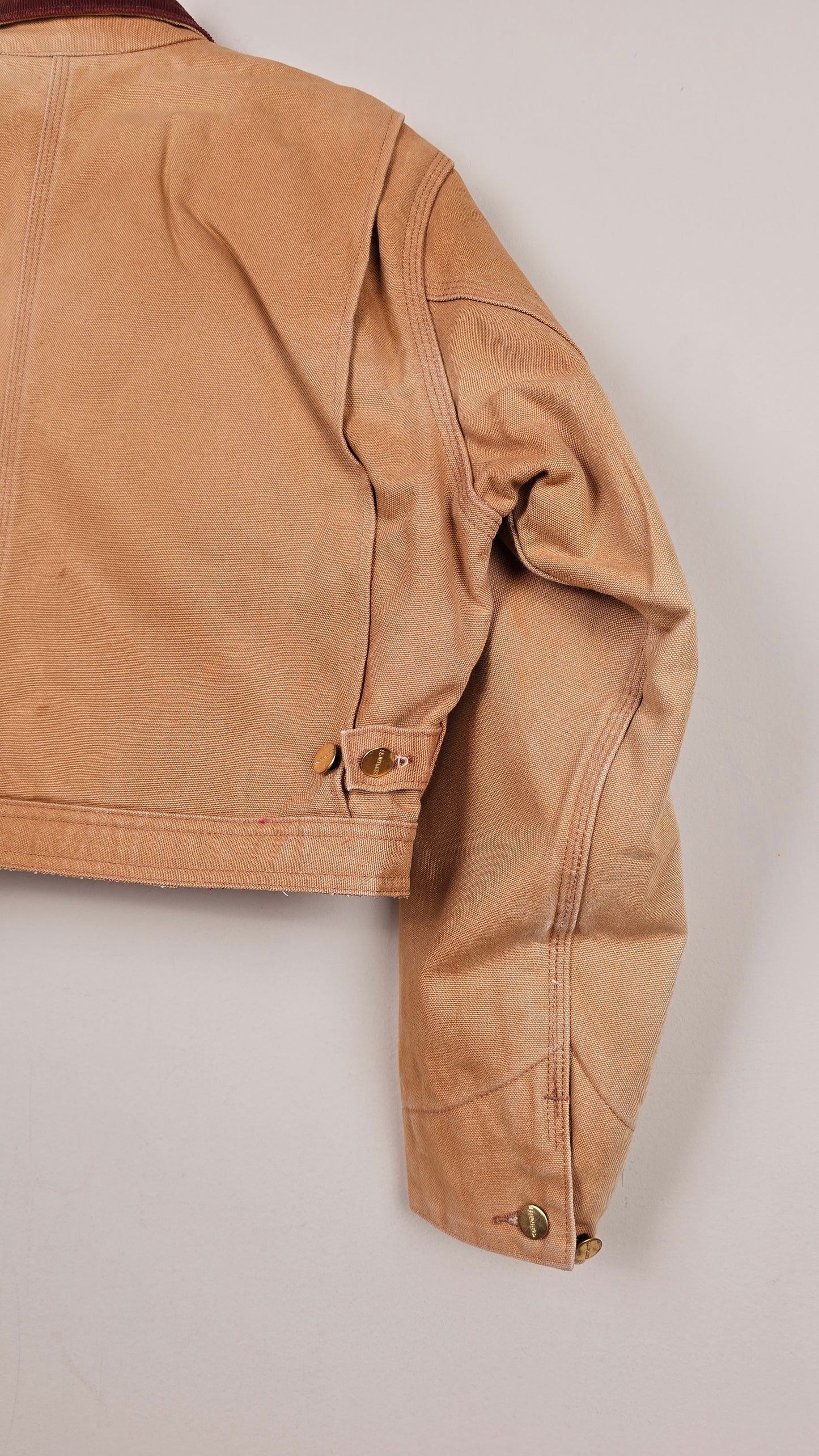 Vintage Carhartt X NY Yankees Cropped Jacket | Brown - Size M (028)