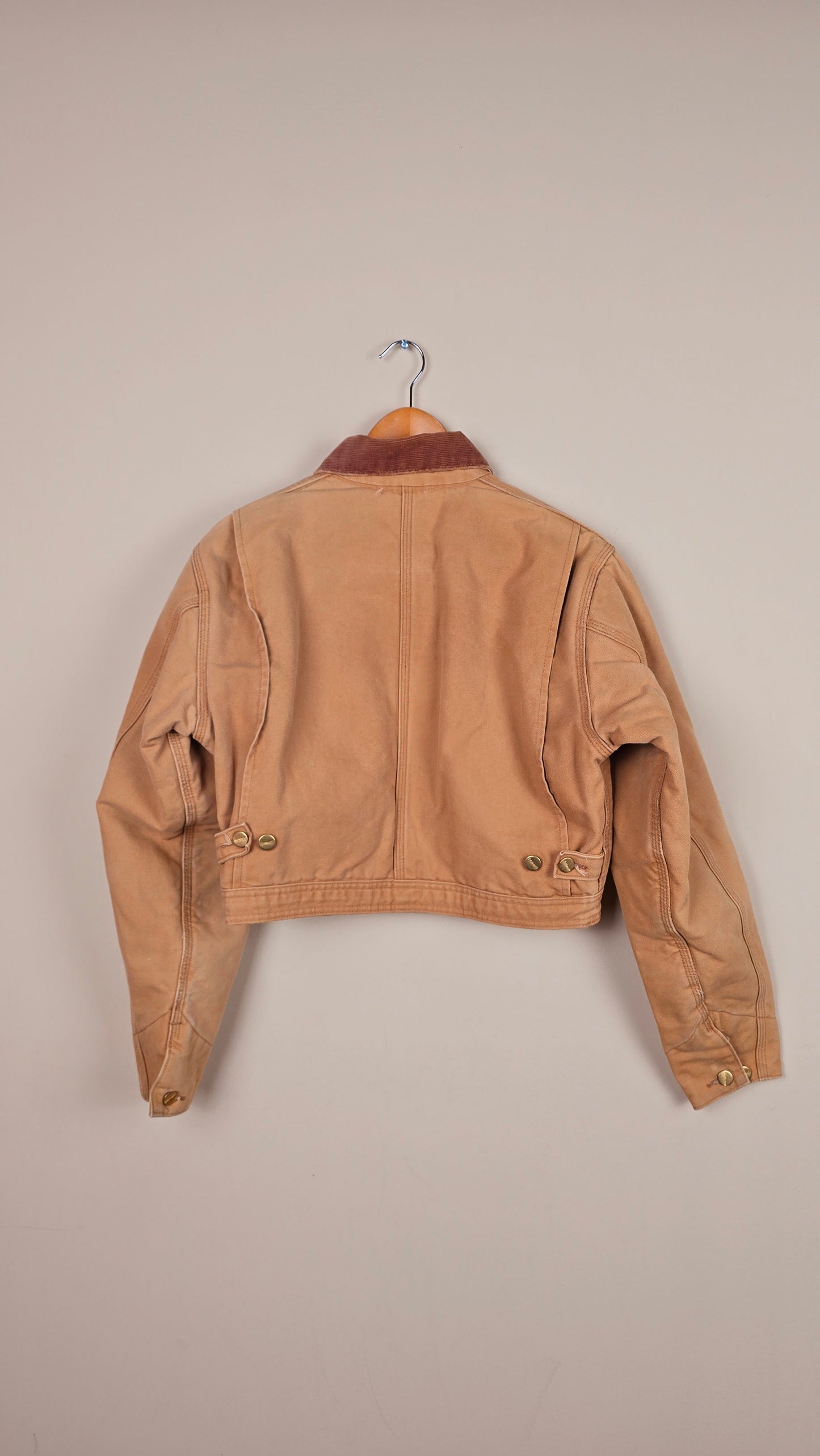 Vintage Carhartt X NY Yankees Cropped Jacket | Brown - Size S (029)