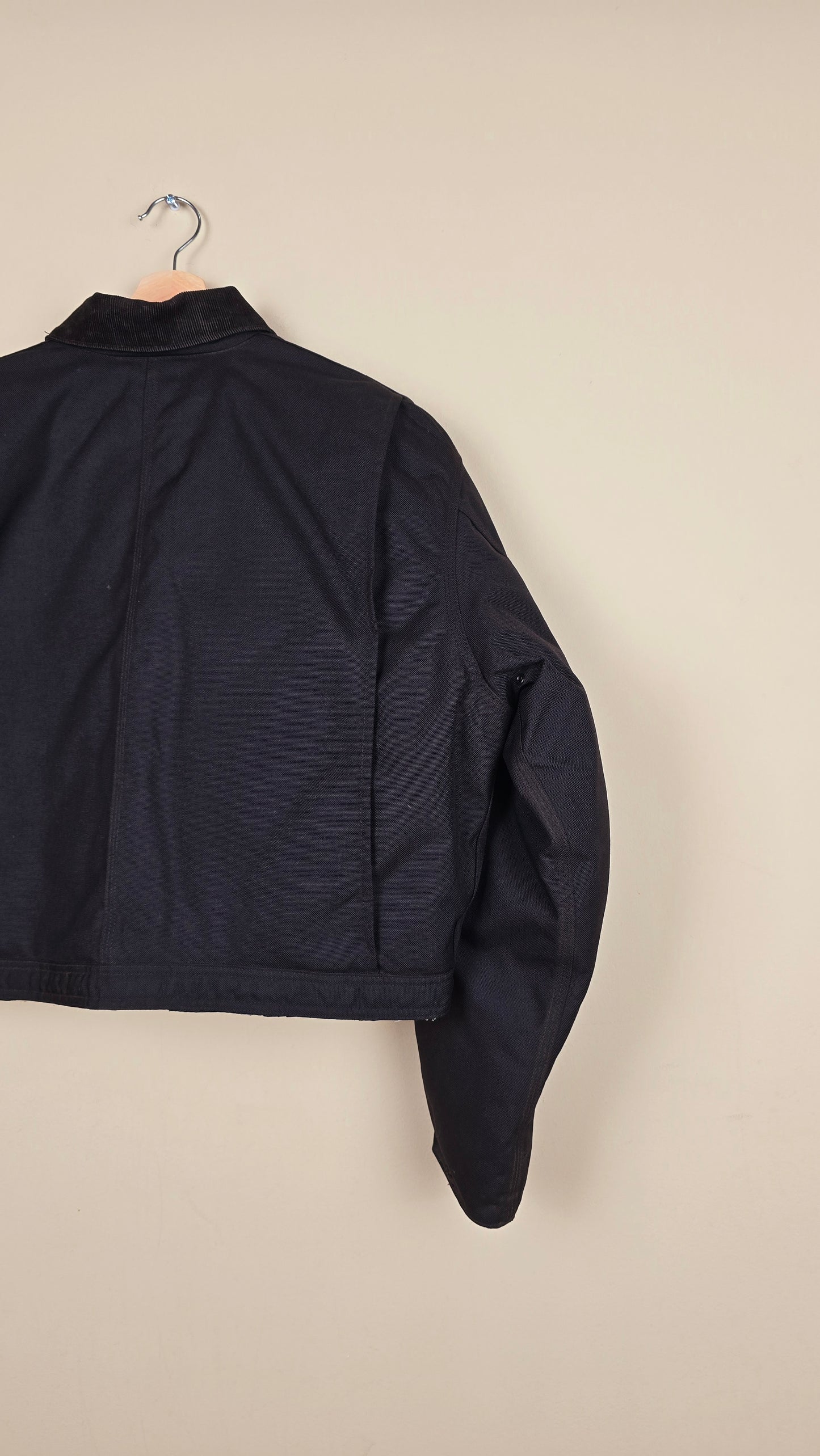 Vintage Carhartt X NY Yankees Cropped Jacket | Jet Black - Size L (030)