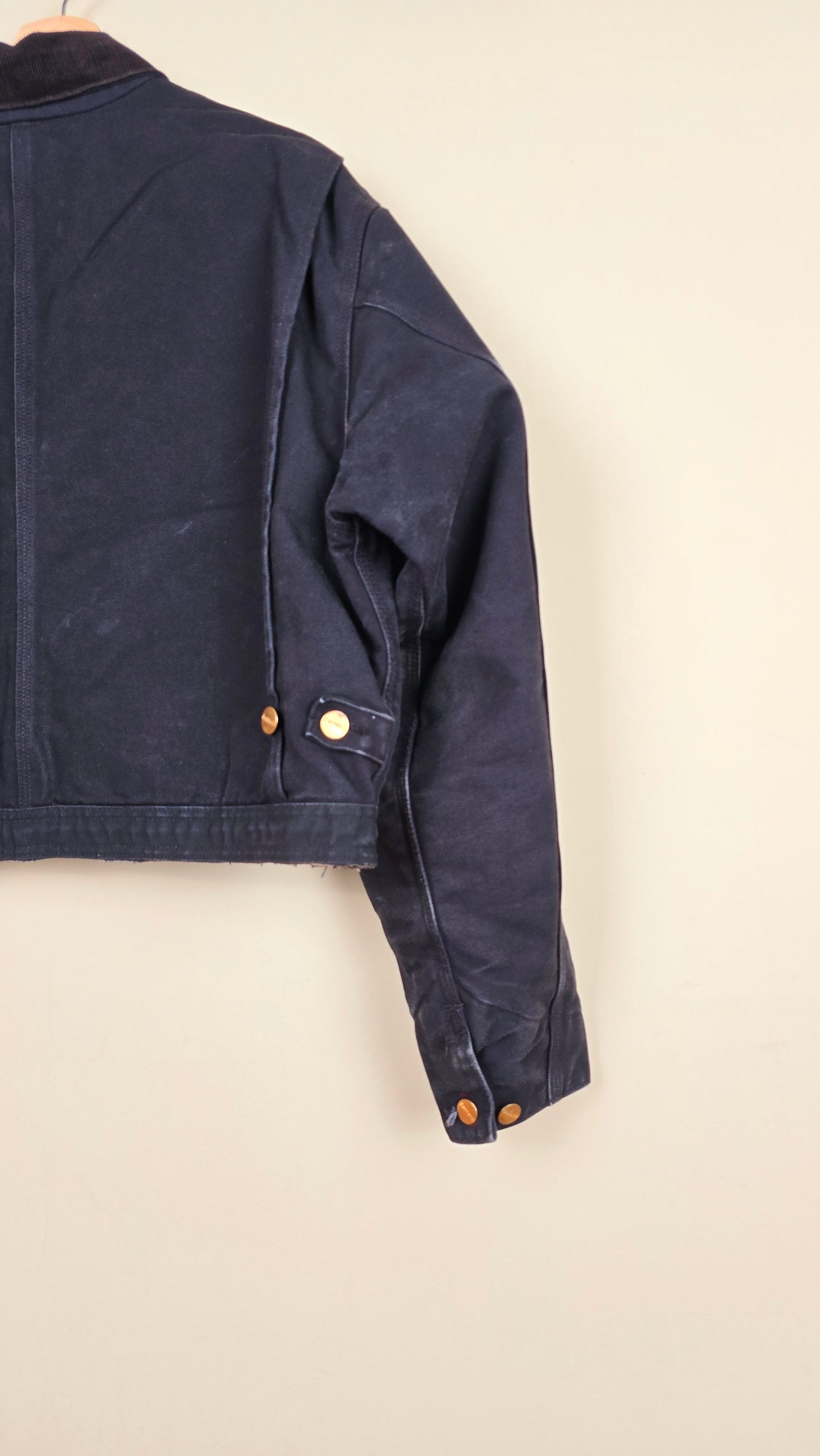 Vintage Carhartt X NY Yankees Cropped Jacket | Black - Size M (031)