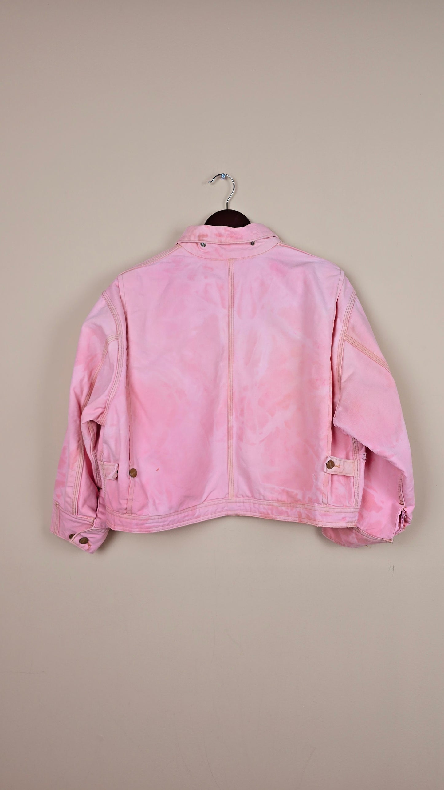 Vintage Carhartt X NY Yankees Cropped Jacket | Pink - Size M (034)