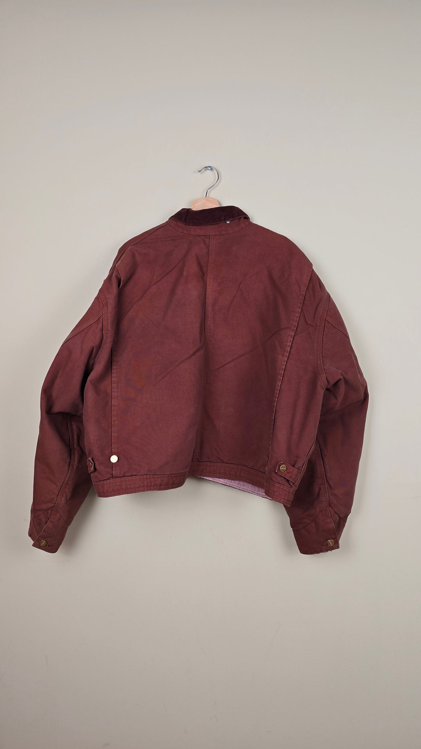 Vintage Carhartt X NY Yankees Cropped Jacket | Chocolate - Size 2xL (036)