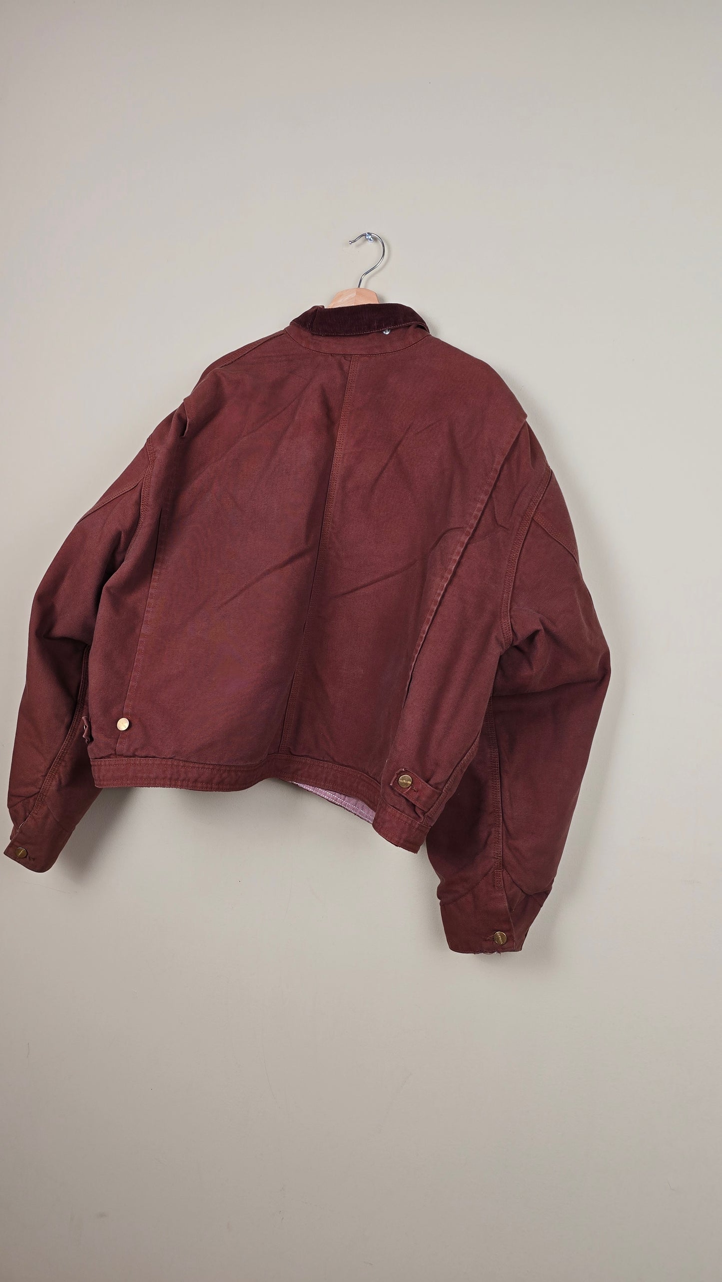 Vintage Carhartt X NY Yankees Cropped Jacket | Chocolate - Size 2xL (036)