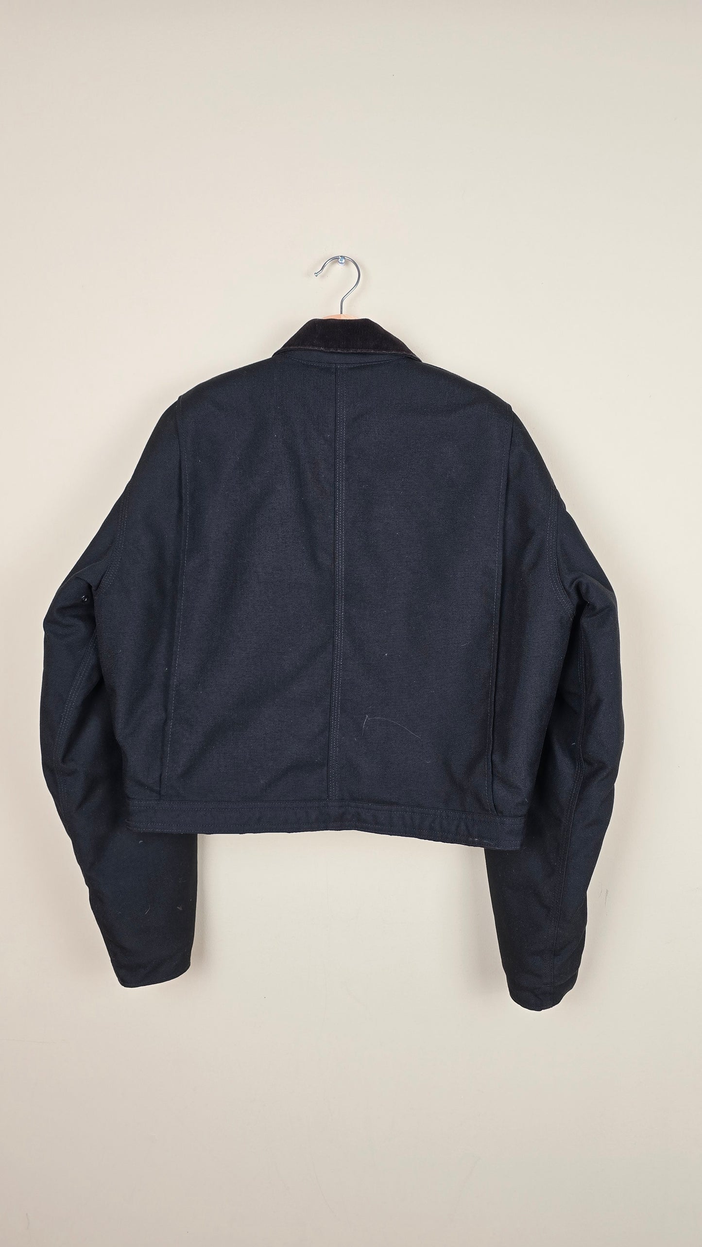 Vintage Carhartt X NY Yankees Cropped Jacket | Jet Black - Size M (039)