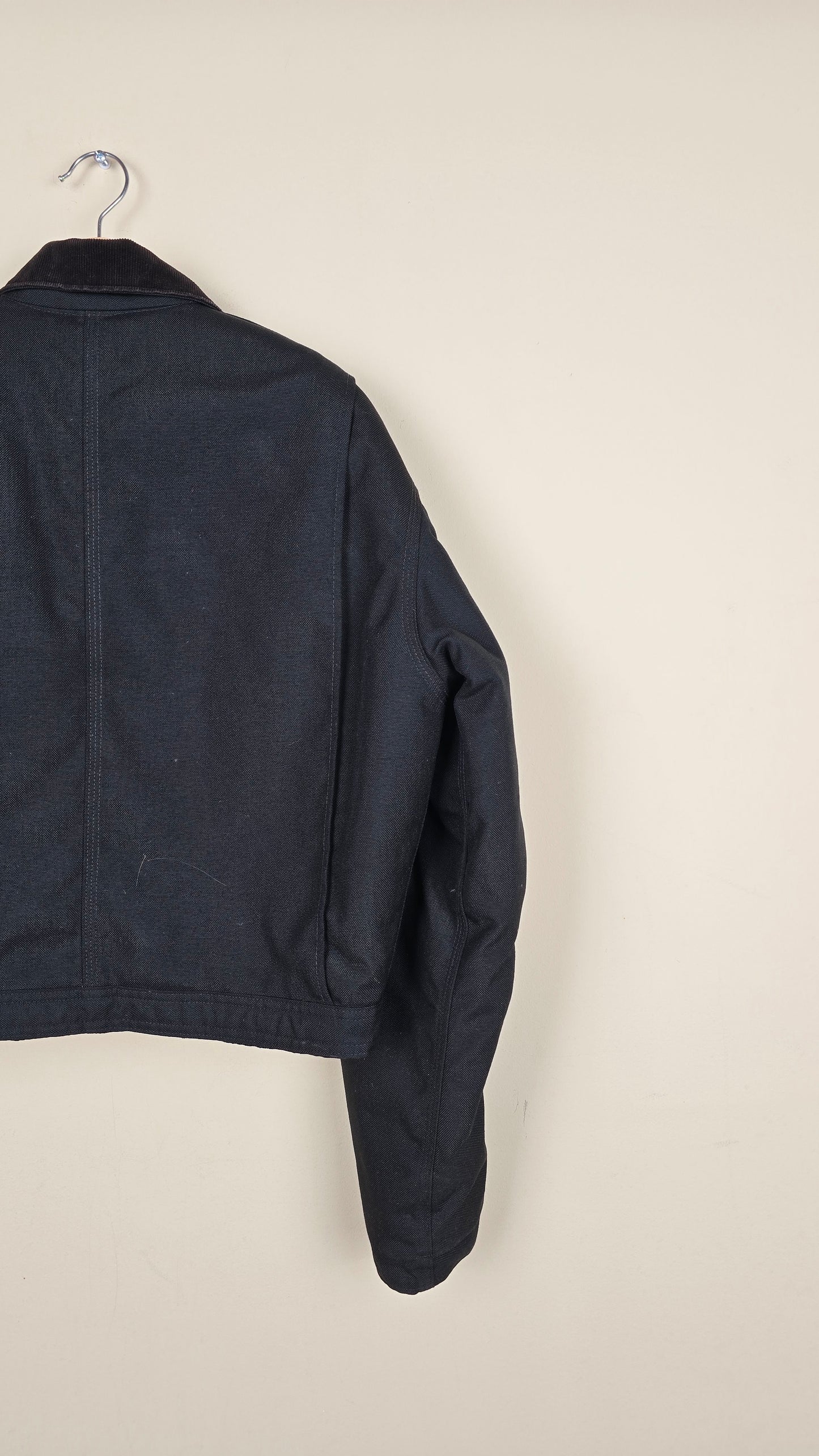 Vintage Carhartt X NY Yankees Cropped Jacket | Jet Black - Size M (039)
