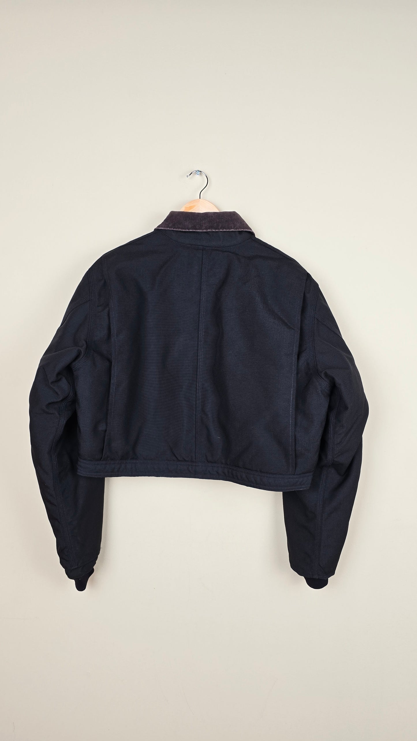 Vintage Carhartt X NY Yankees Cropped Jacket | Jet Black - Size M (040)