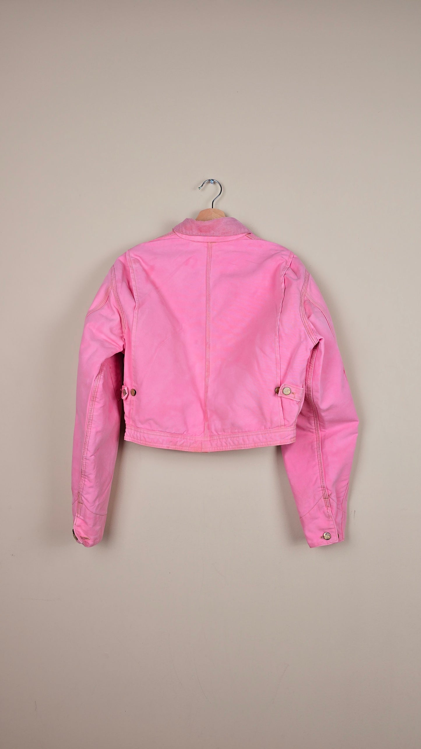 Vintage Carhartt X NY Yankees Cropped Jacket | Pink - Size S (041)