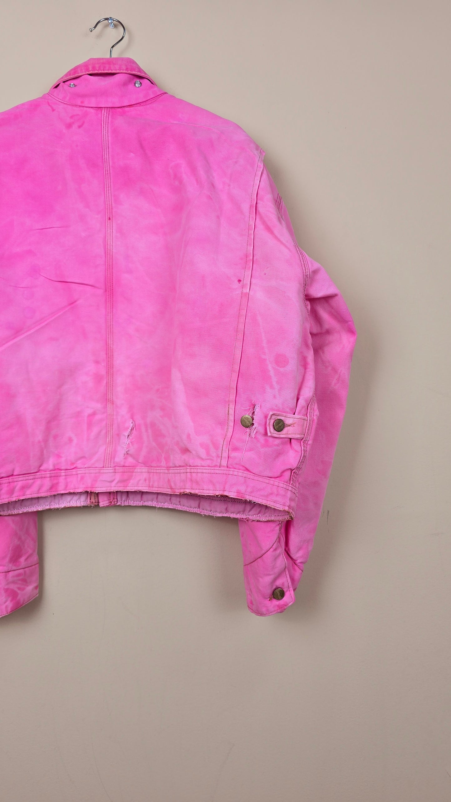 Vintage Carhartt X NY Yankees Cropped Jacket | Pink - Size 2xL (042)