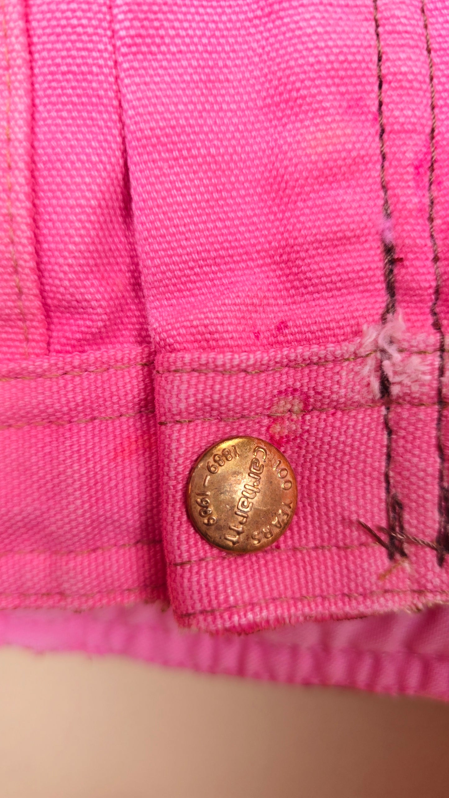 Vintage Carhartt X NY Yankees Cropped Jacket | Pink - Size M (043)