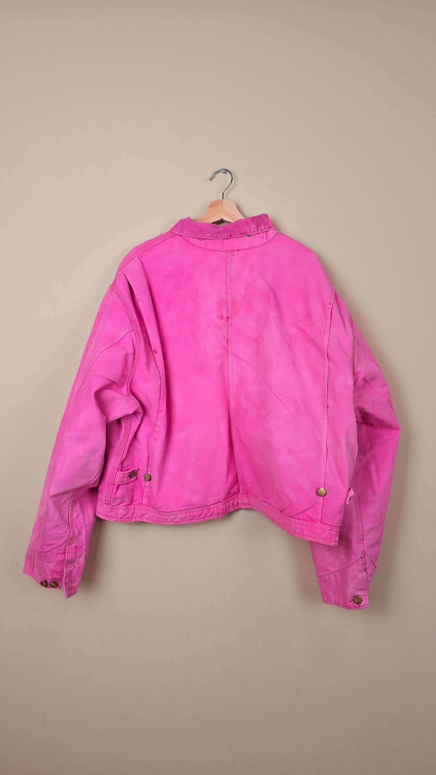 Vintage Carhartt X NY Yankees Cropped Jacket | Pink - Size 2xL (044)