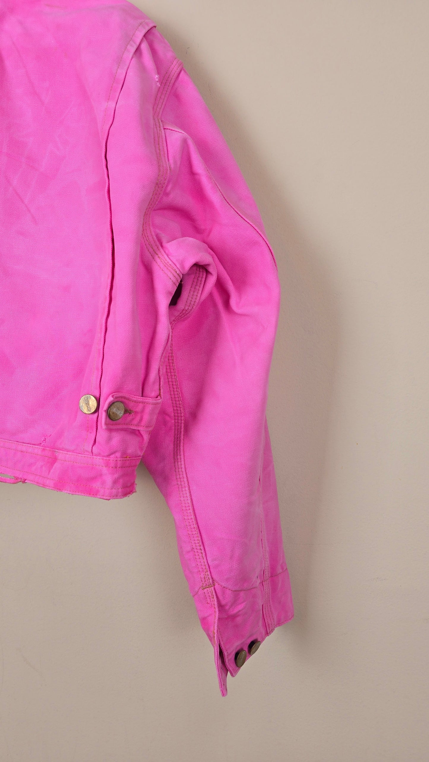 Vintage Carhartt X NY Yankees Cropped Jacket | Pink - Size M (045)