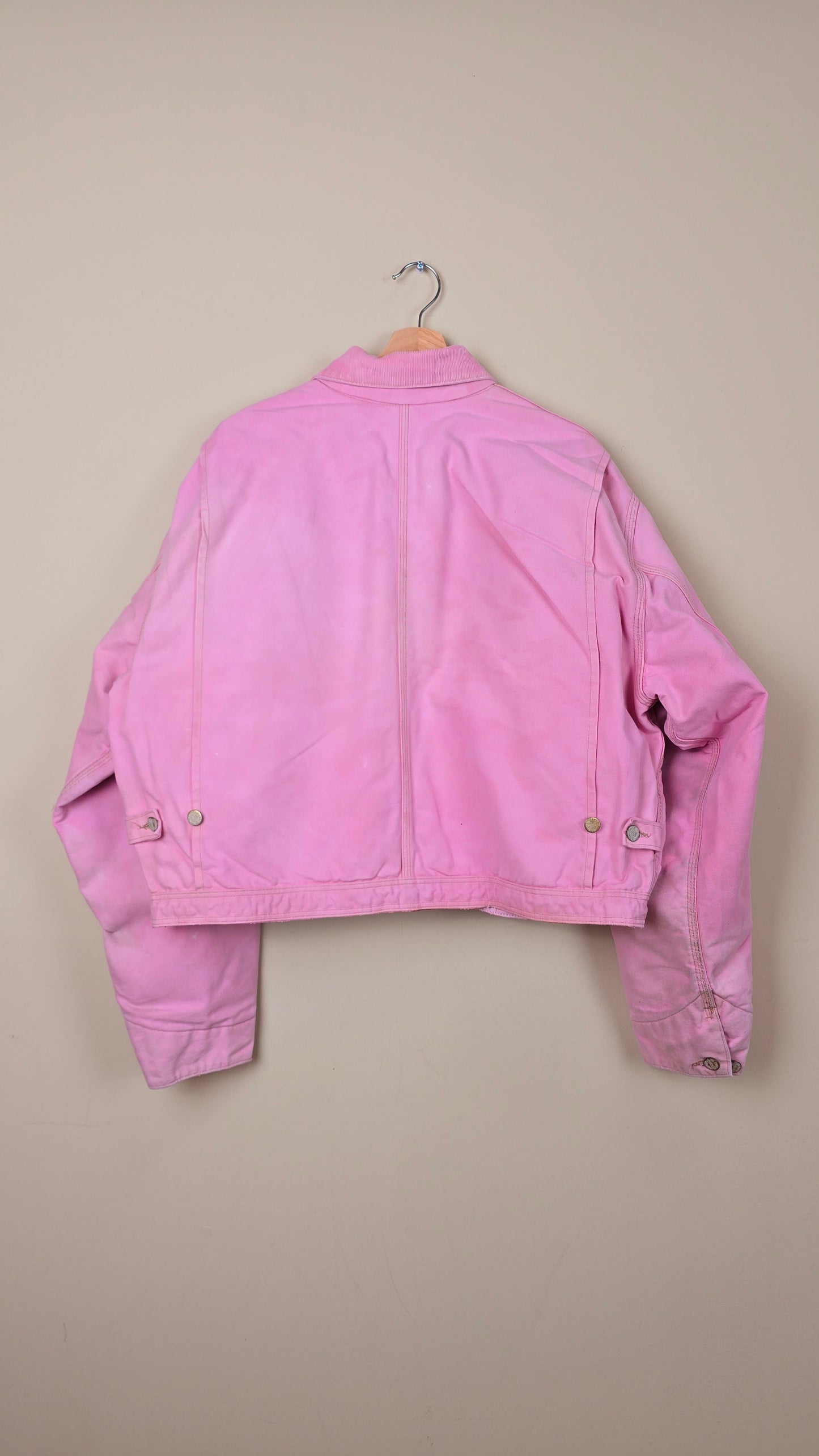 Vintage Carhartt X NY Yankees Cropped Jacket | Pink - Size xL (046)