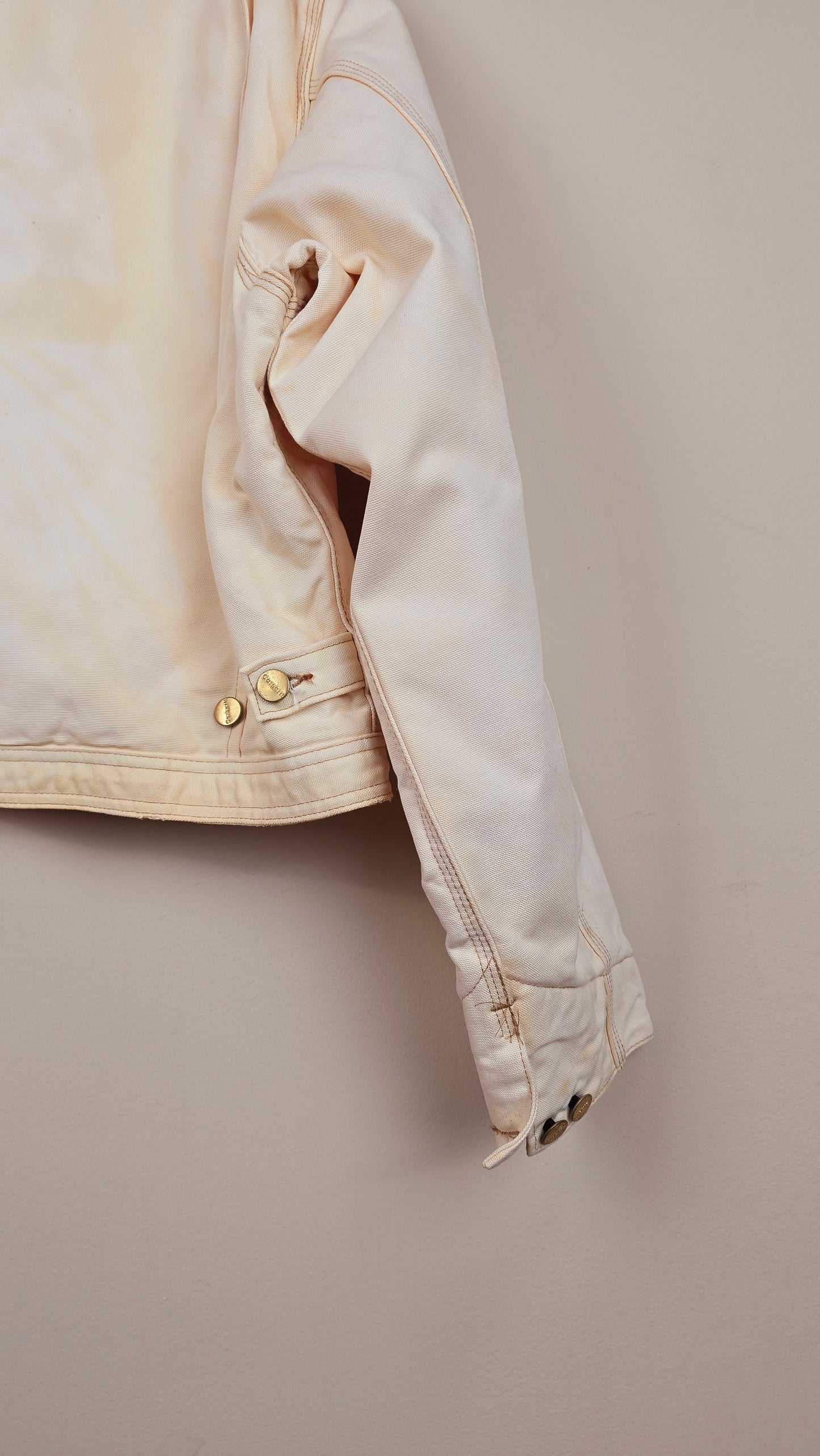 Vintage Carhartt X NY Yankees Cropped Jacket | Beige - Size 2xL (050)